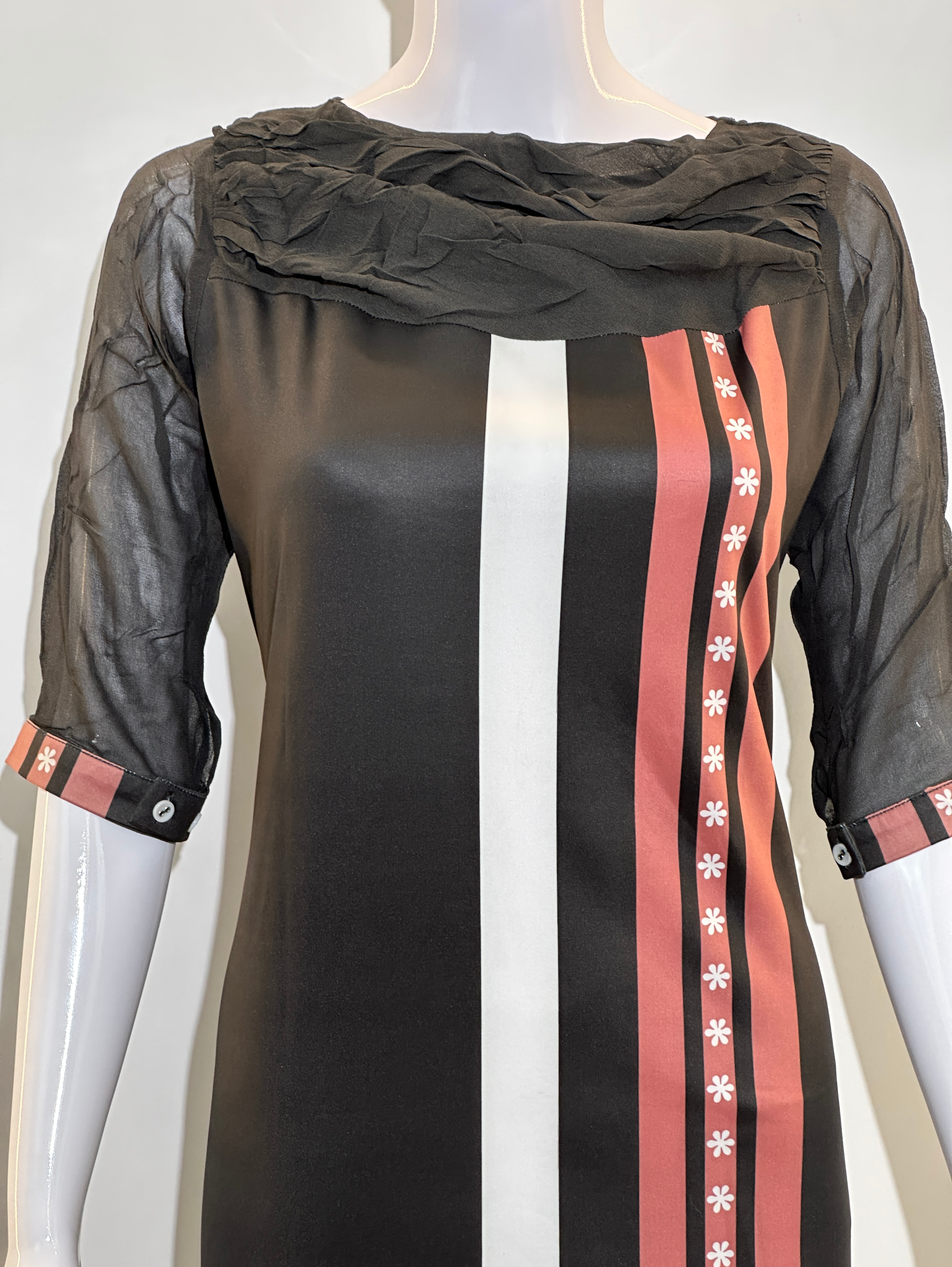 Image of Lycra Stretchable Kurti with Work