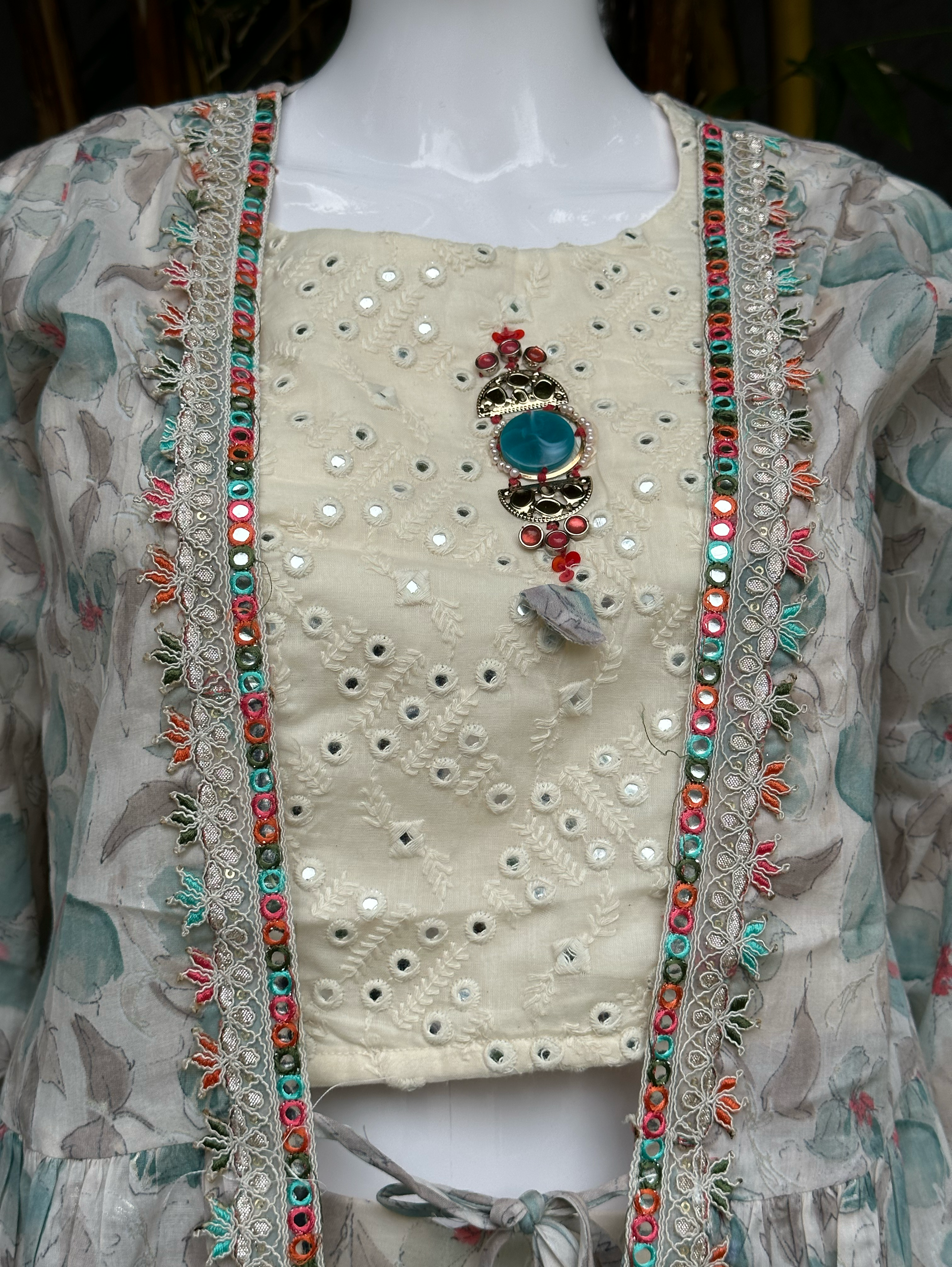 Image of Designer Sharara Set with work - 3 Piece