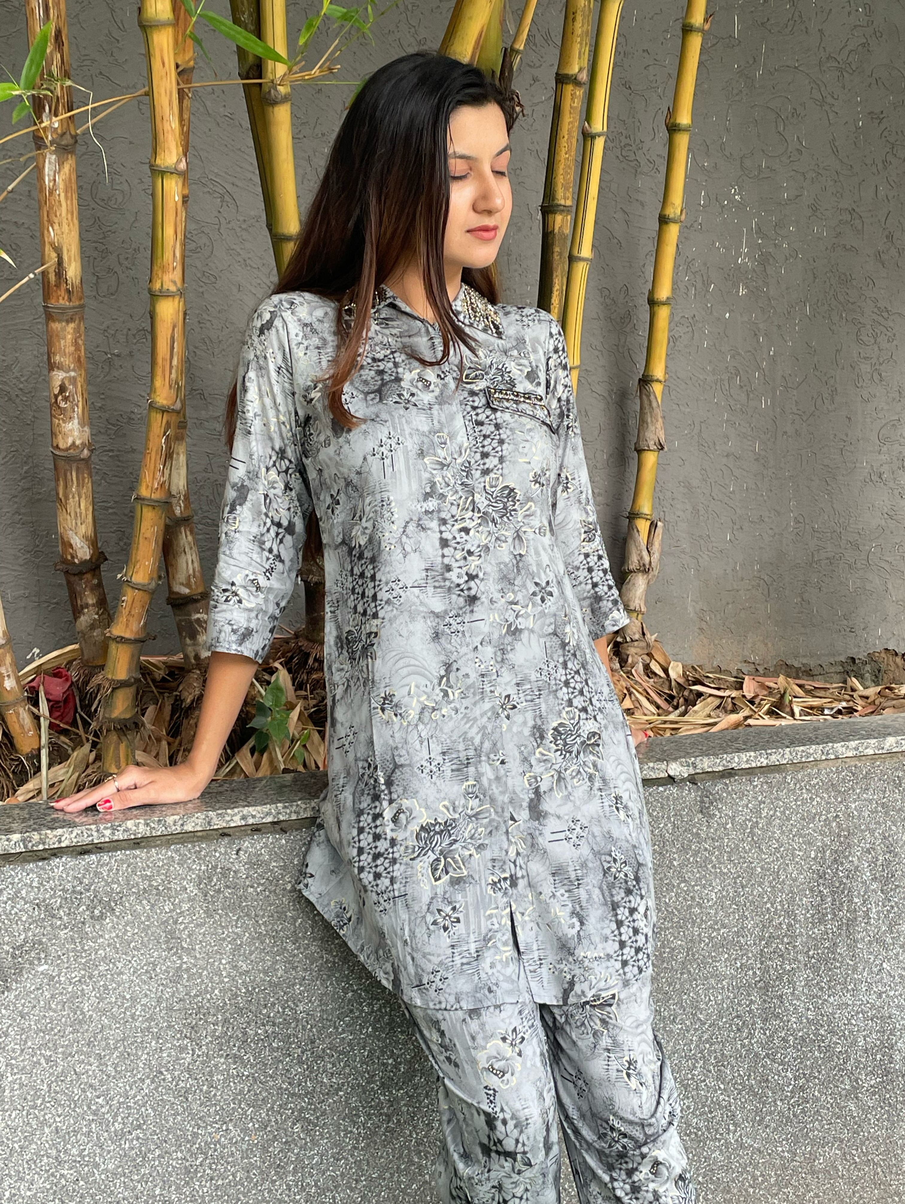 Image of Rayon Coords with Embroidery work