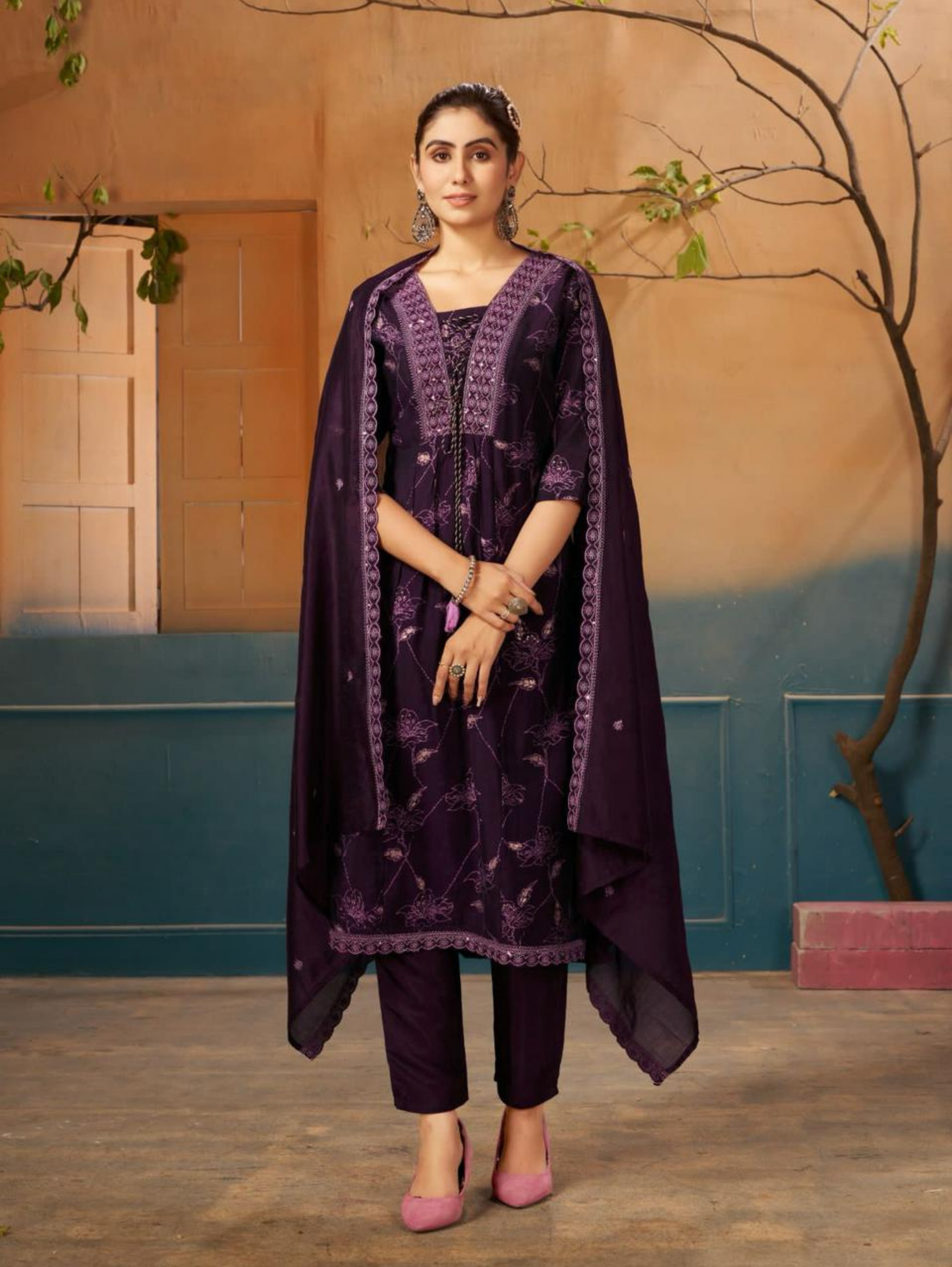 Premium Designer Traditional Kurti Set