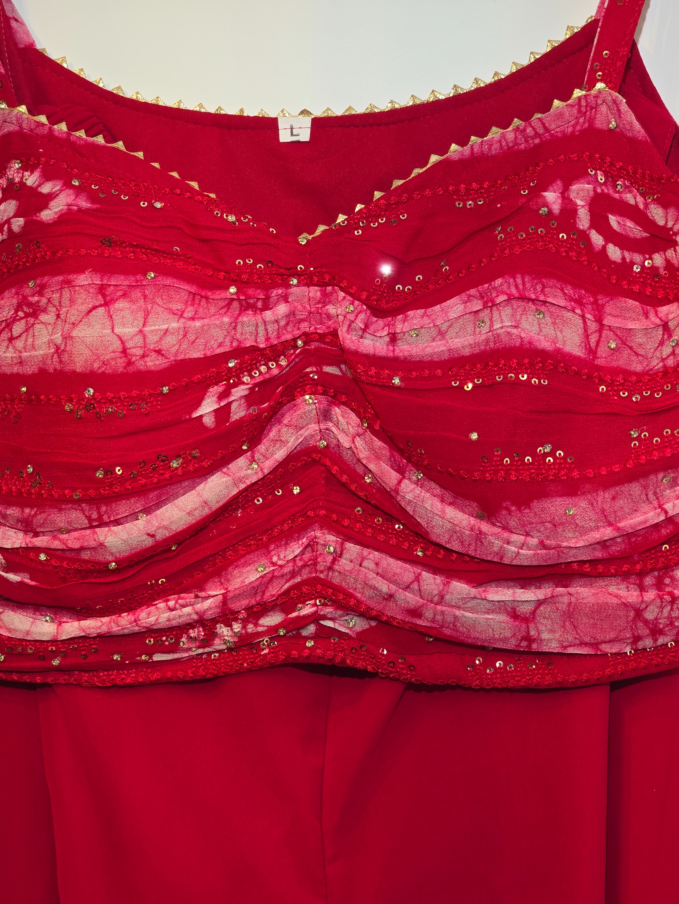 Image of Designer Georgette Traditional 3 Piece - 2 Patterns