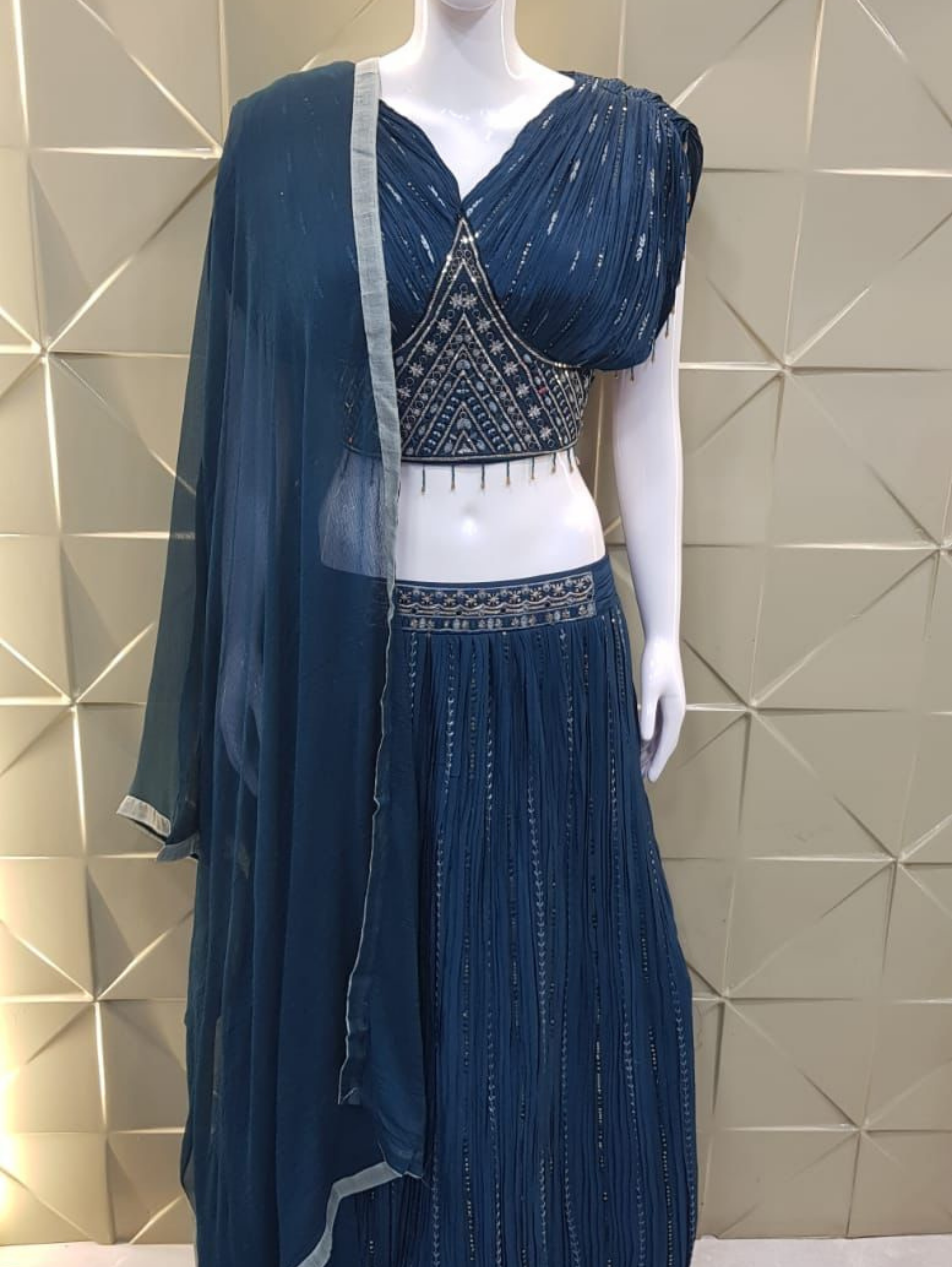 Designer Georgette Traditional 3 Piece