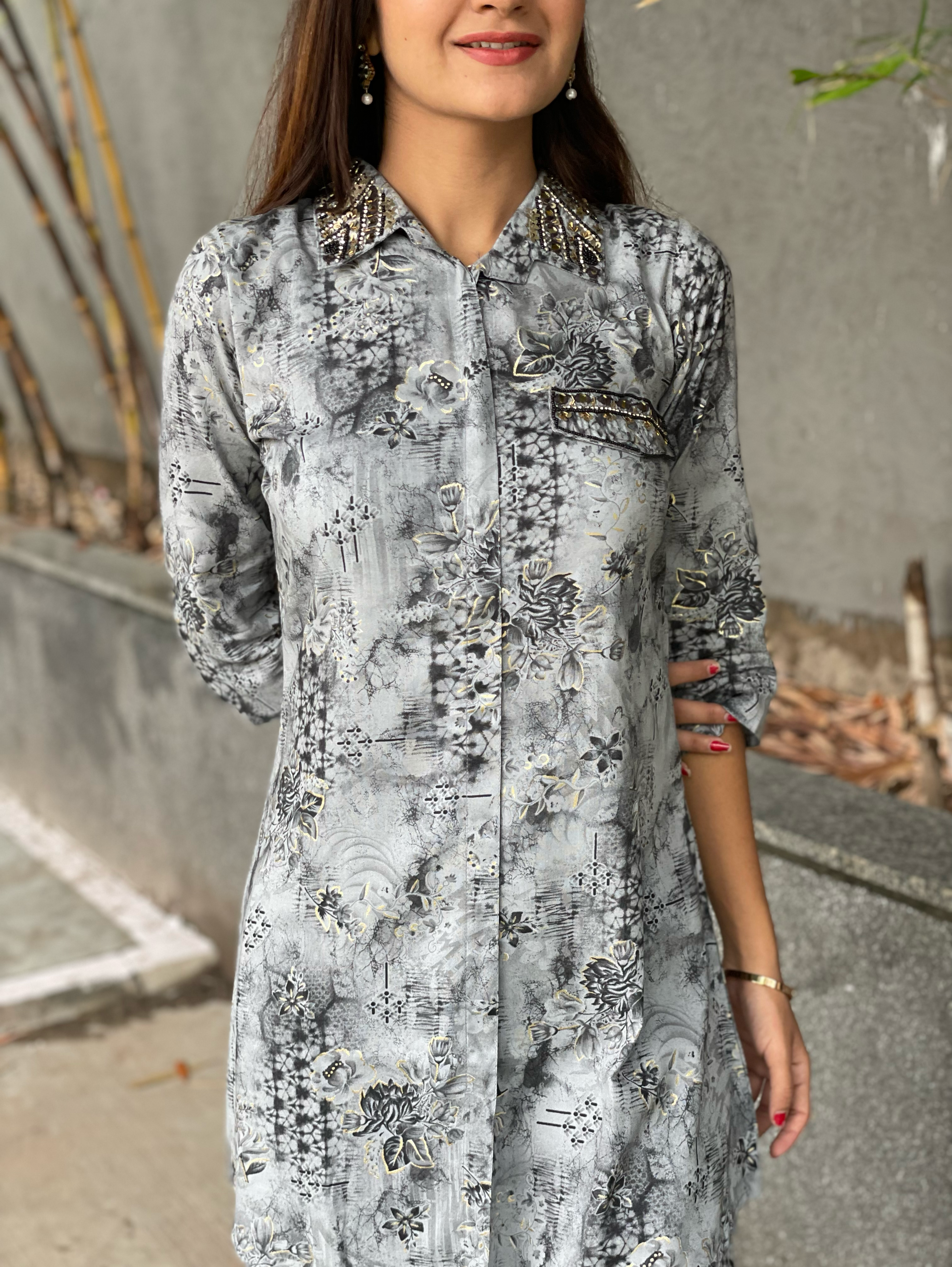 Image of Rayon Coords with Embroidery work