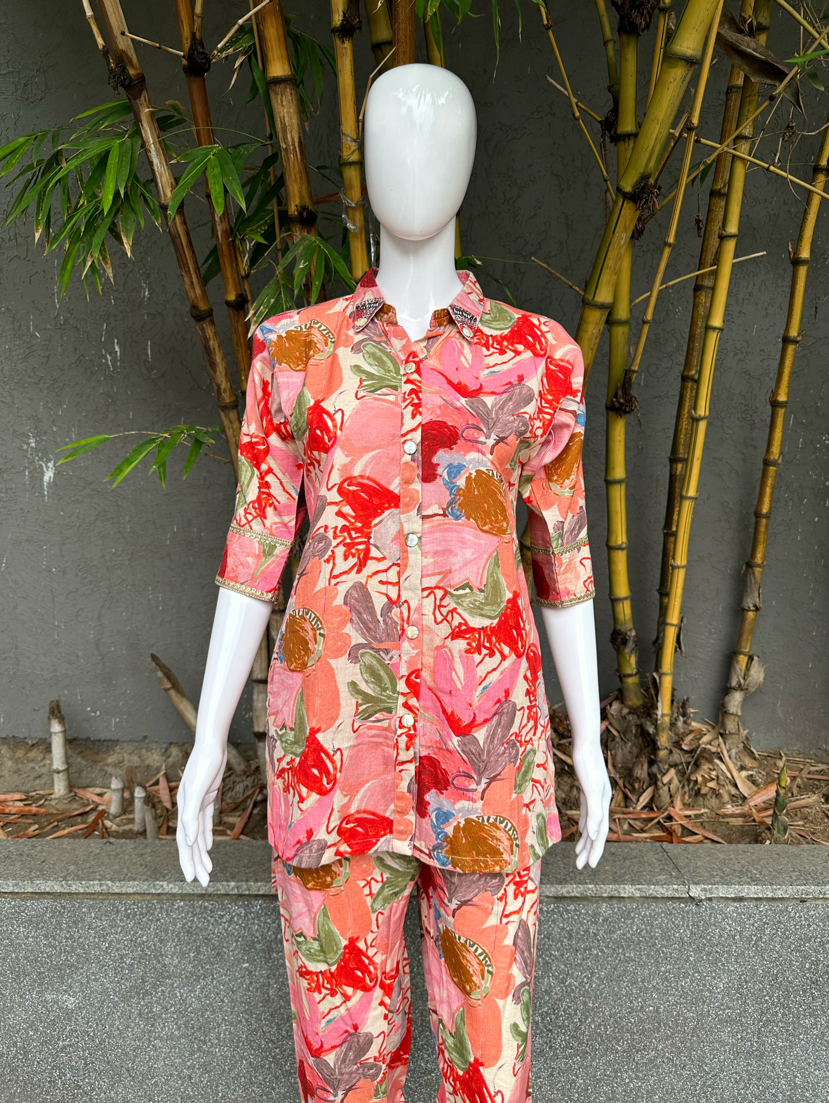 Image of Linen Cotton with Accessories Coords