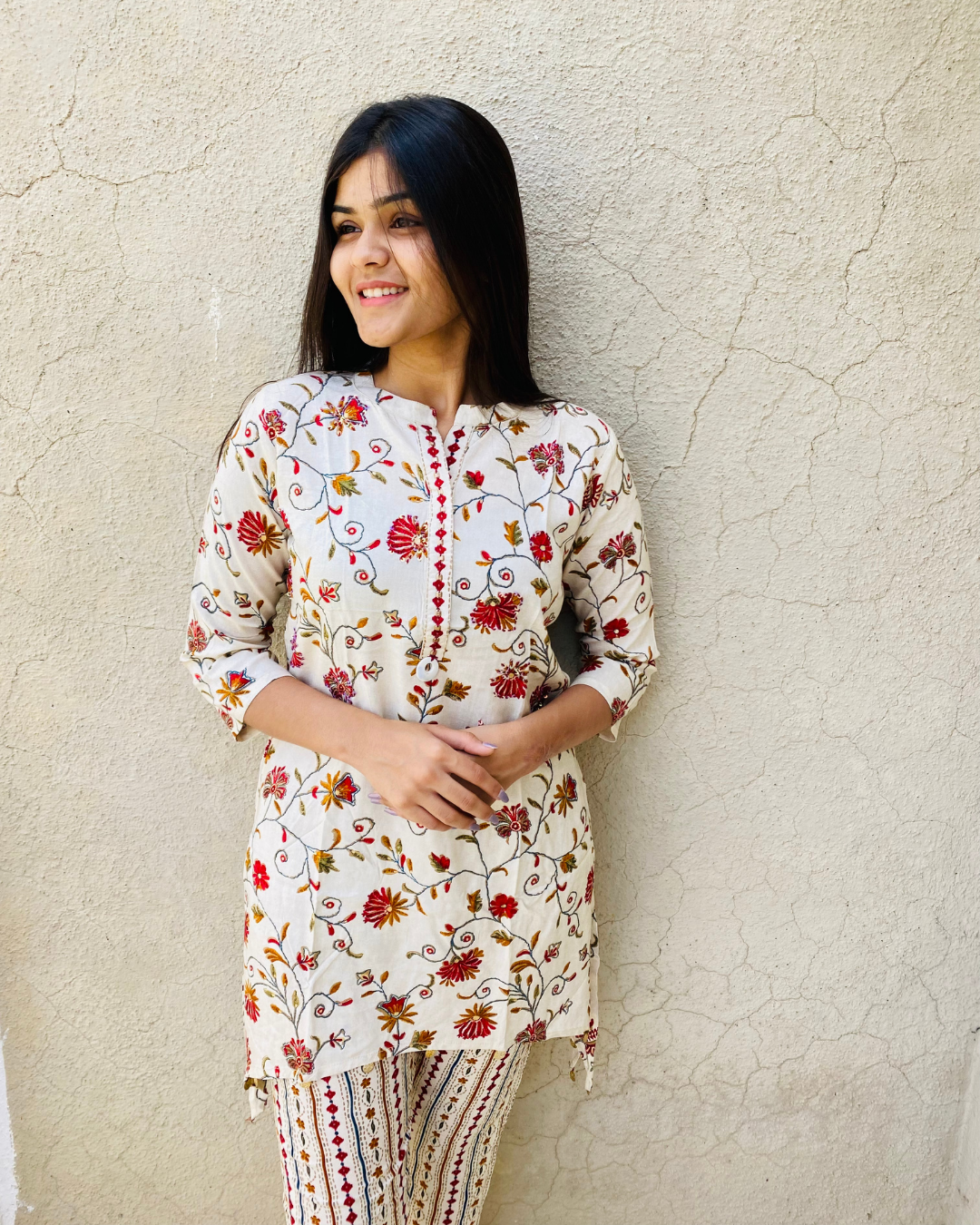 Image of Rayon Flower Print Coord -Set - 2 Piece