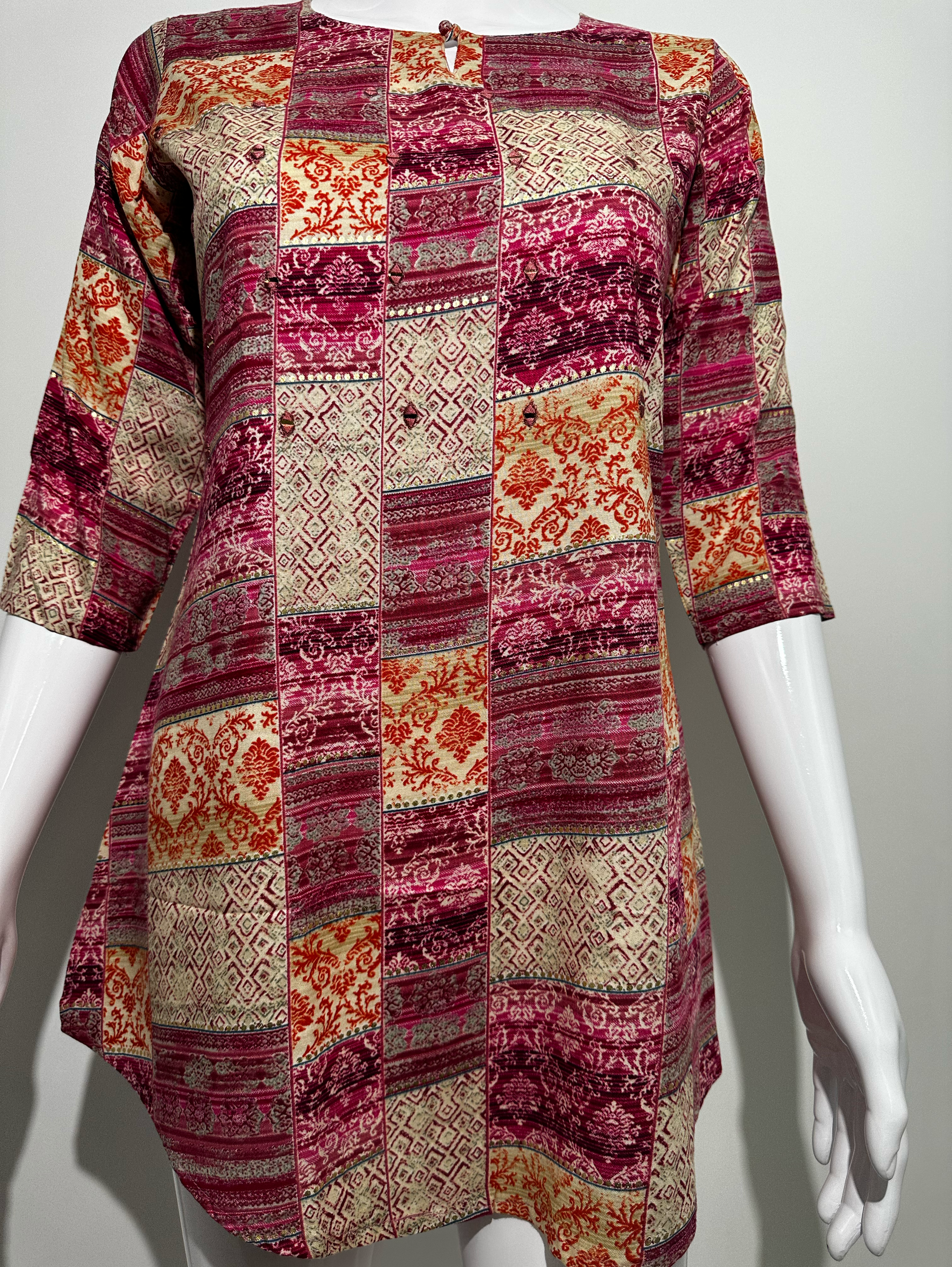 Pure Rayon Mirror work Tunic