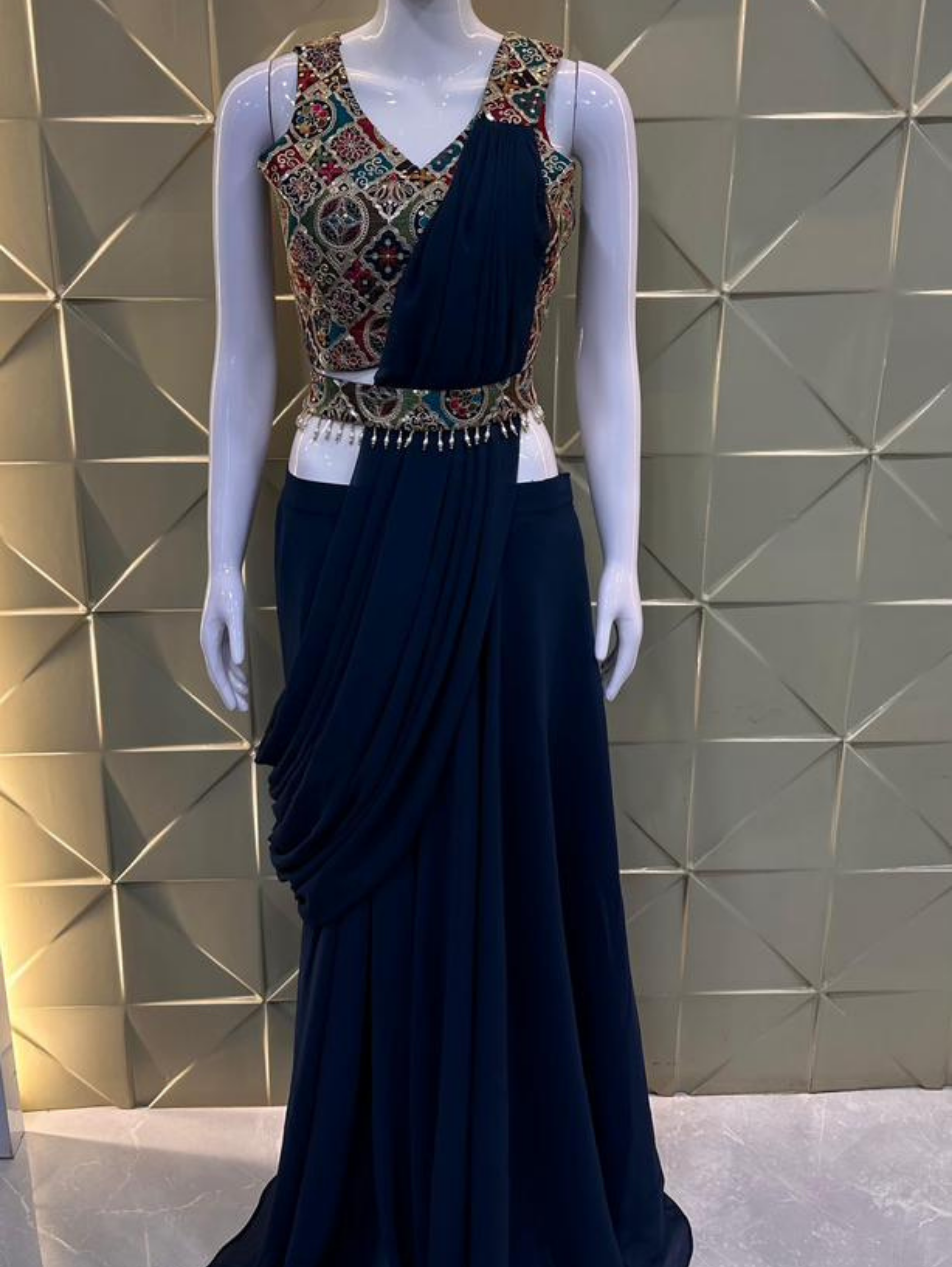 Image of Georgette Traditional 3 Piece