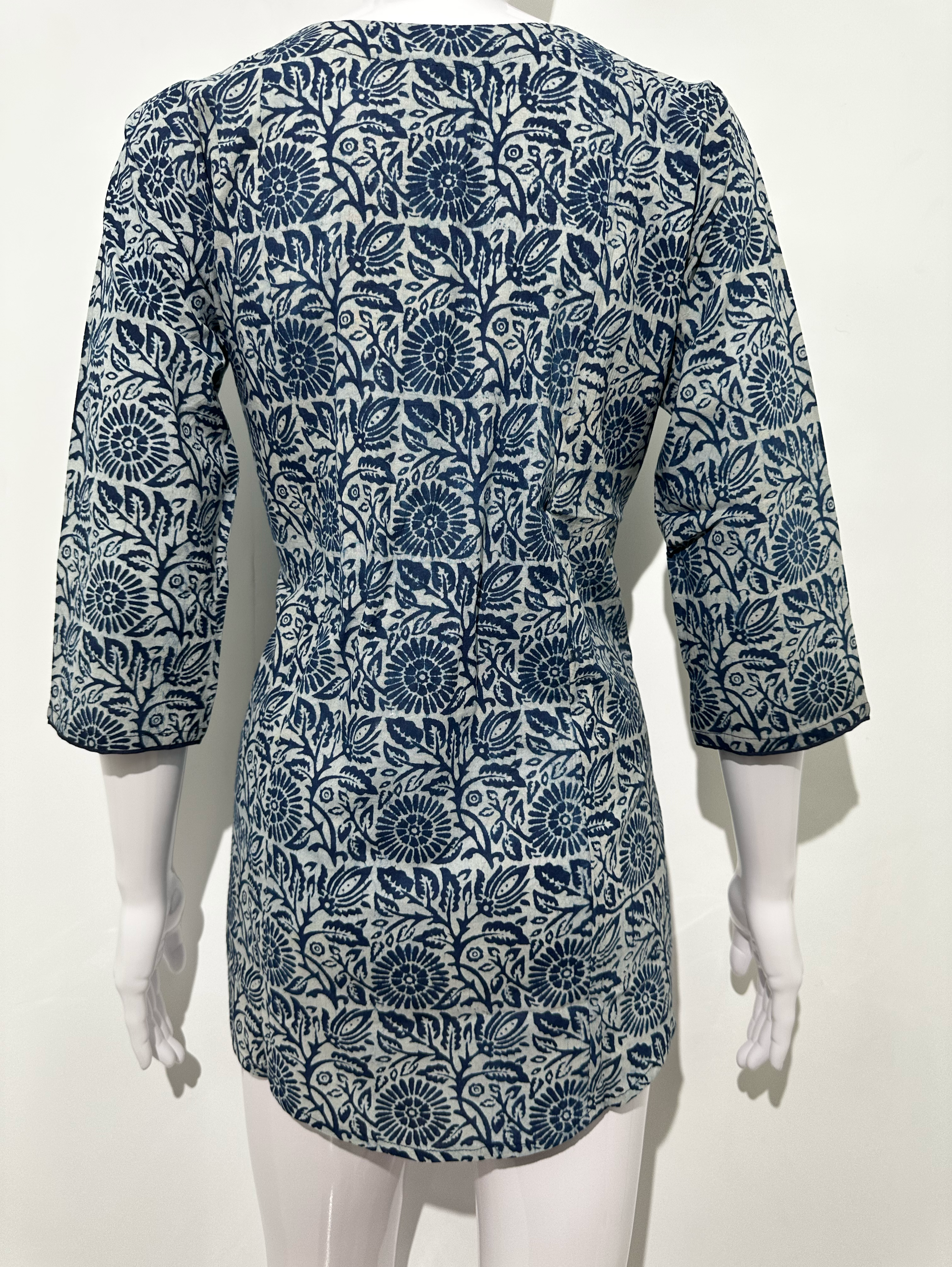 Image of Kalamkari Print Mirror work Tunic