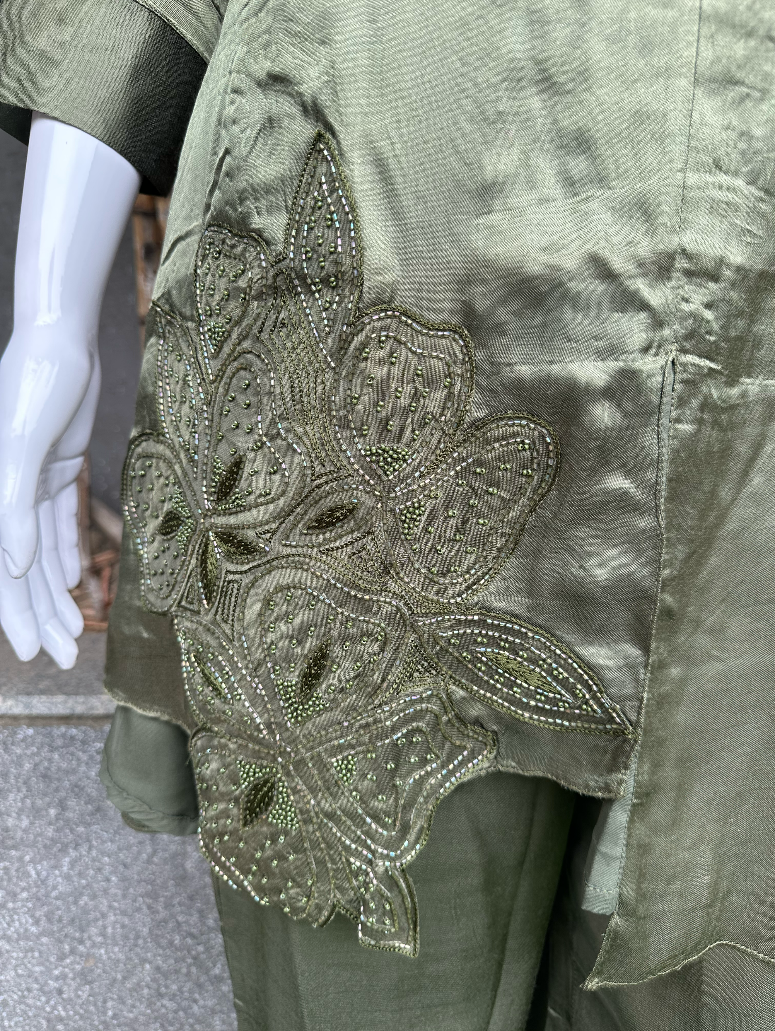 Image of Soft Silk with Complete Hand work Coords