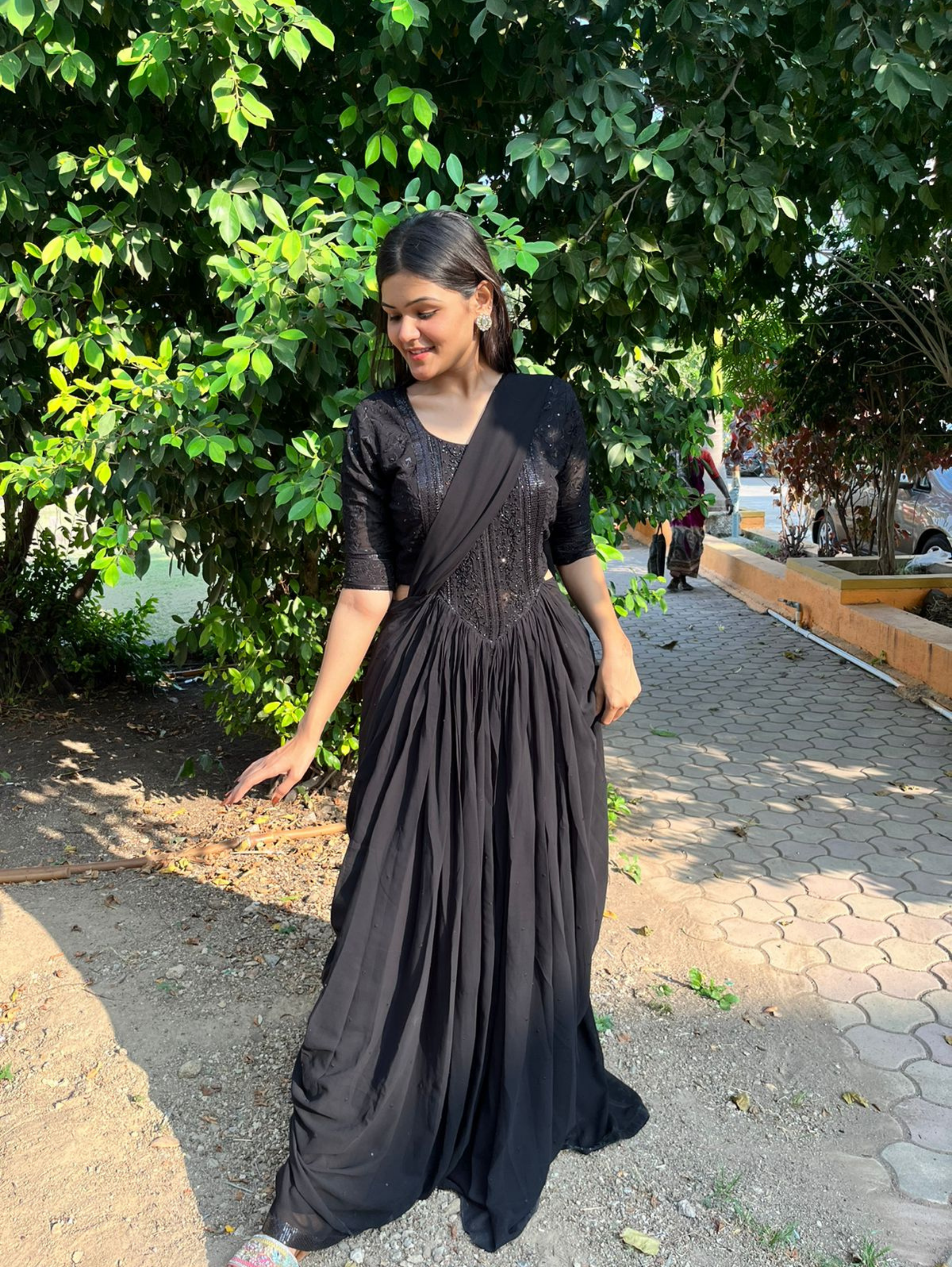 Image of Designer Georgette Traditional 3 Piece