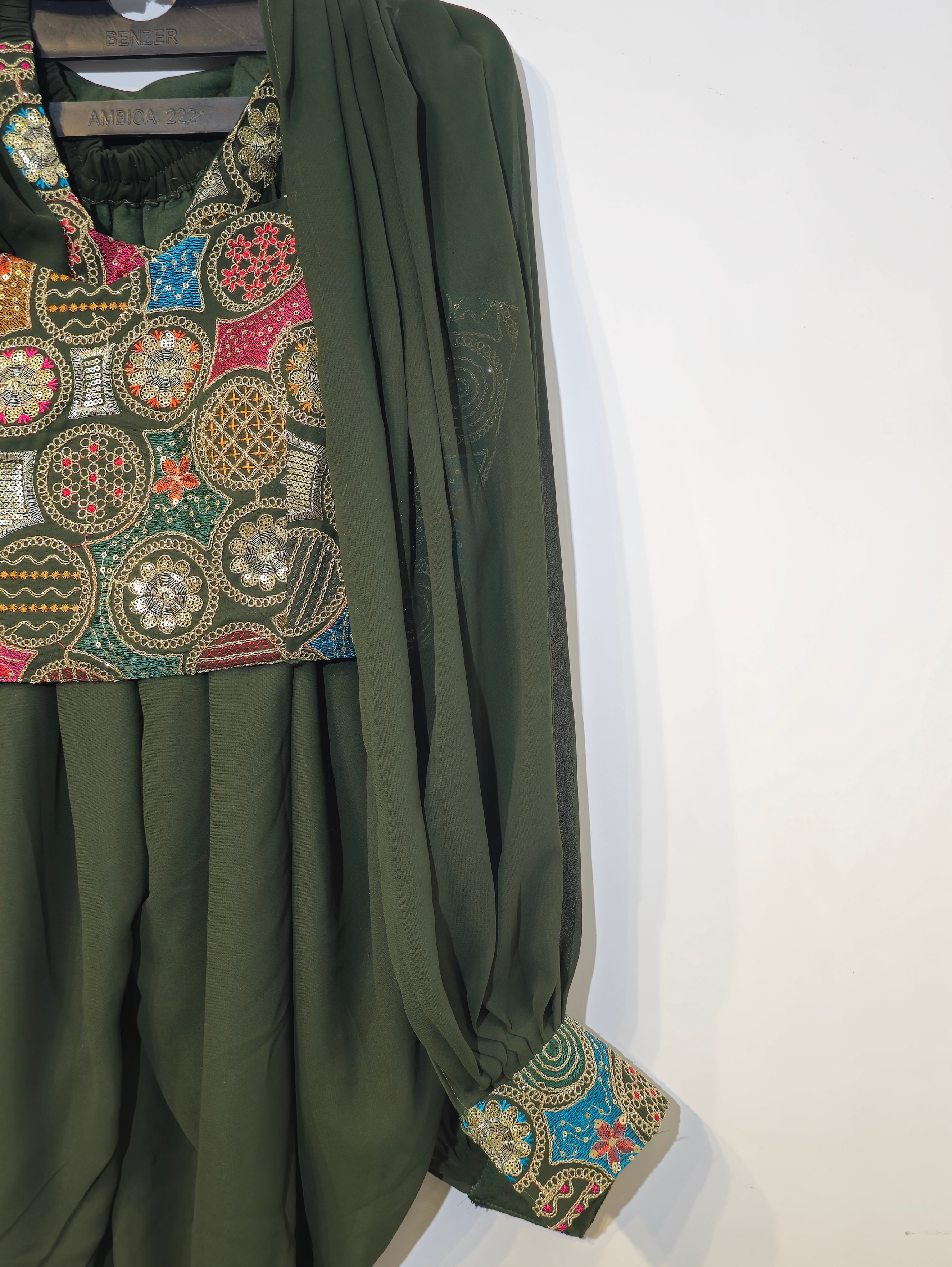 Image of Dhoti Style Georgette Traditional 3 Piece