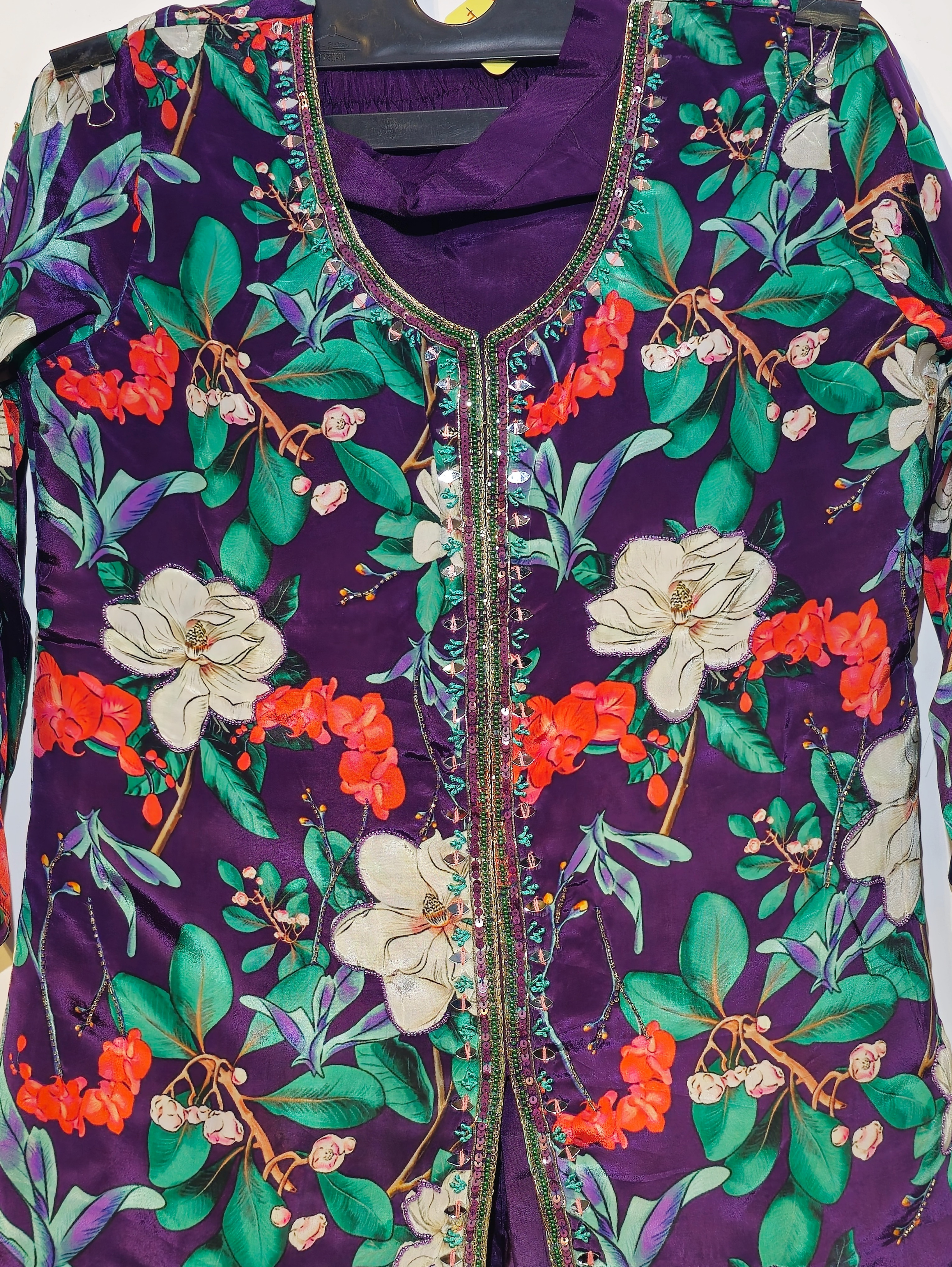 Image of Designer Georgette Set with work - 3 Piece