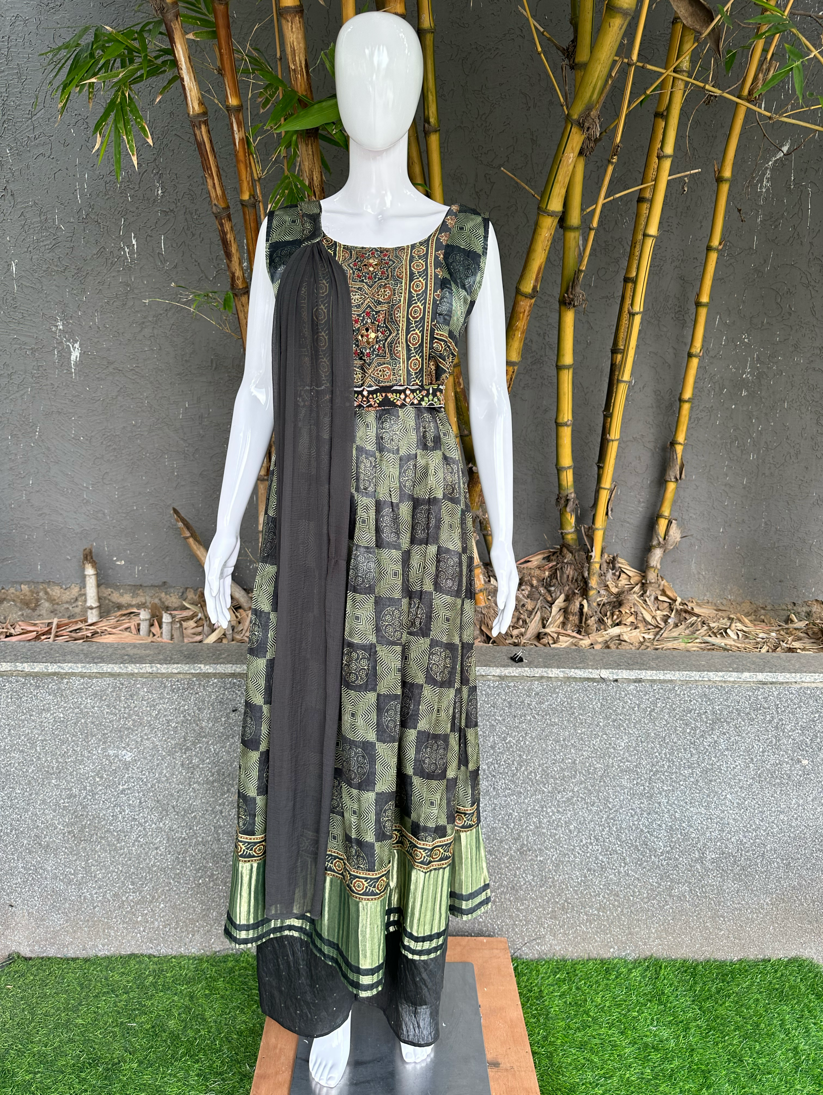 Naira Style 3 Piece Palazzo Set - Premium Work