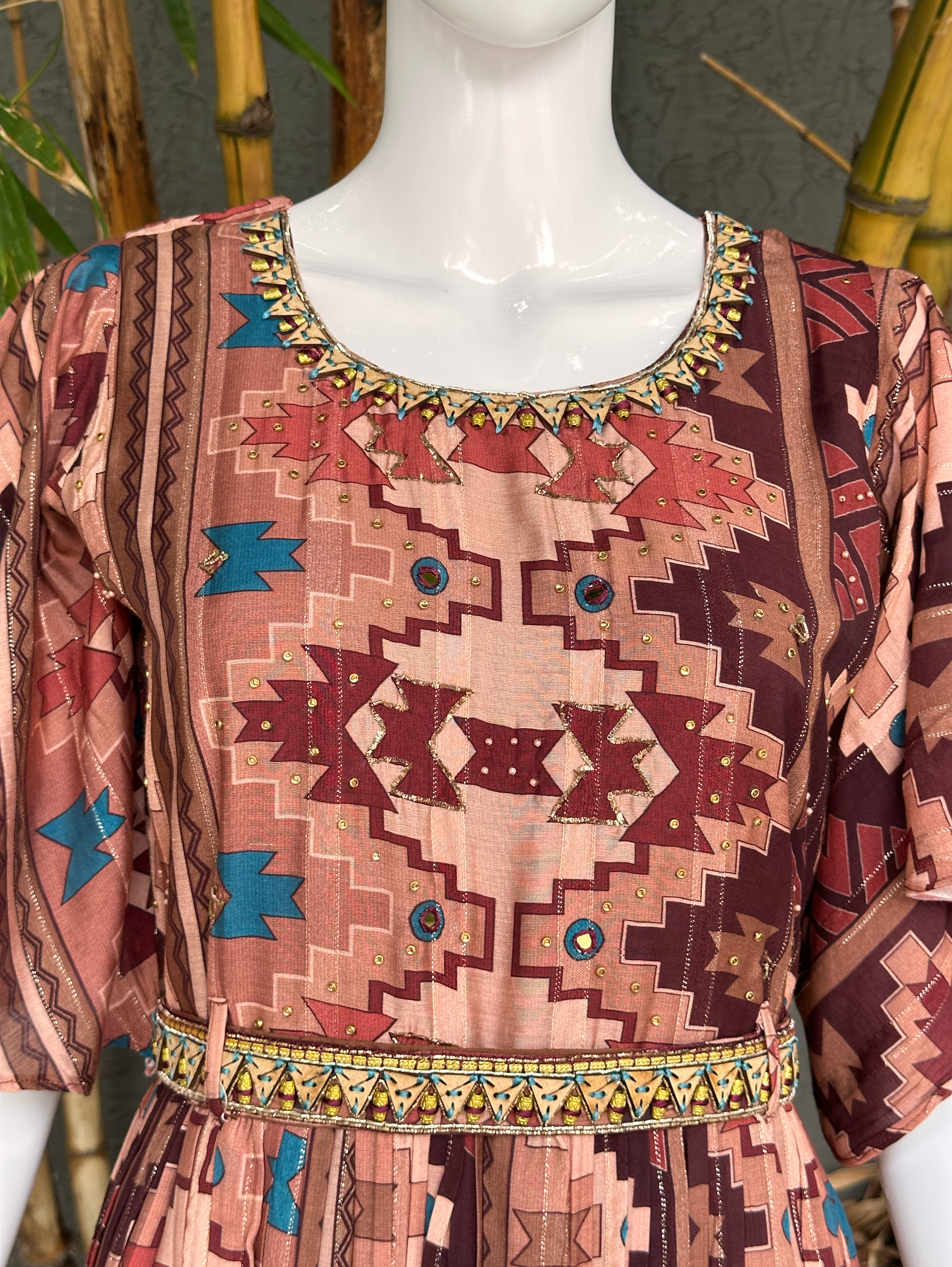 Premium Muslin Jumpsuit with Embroidary work