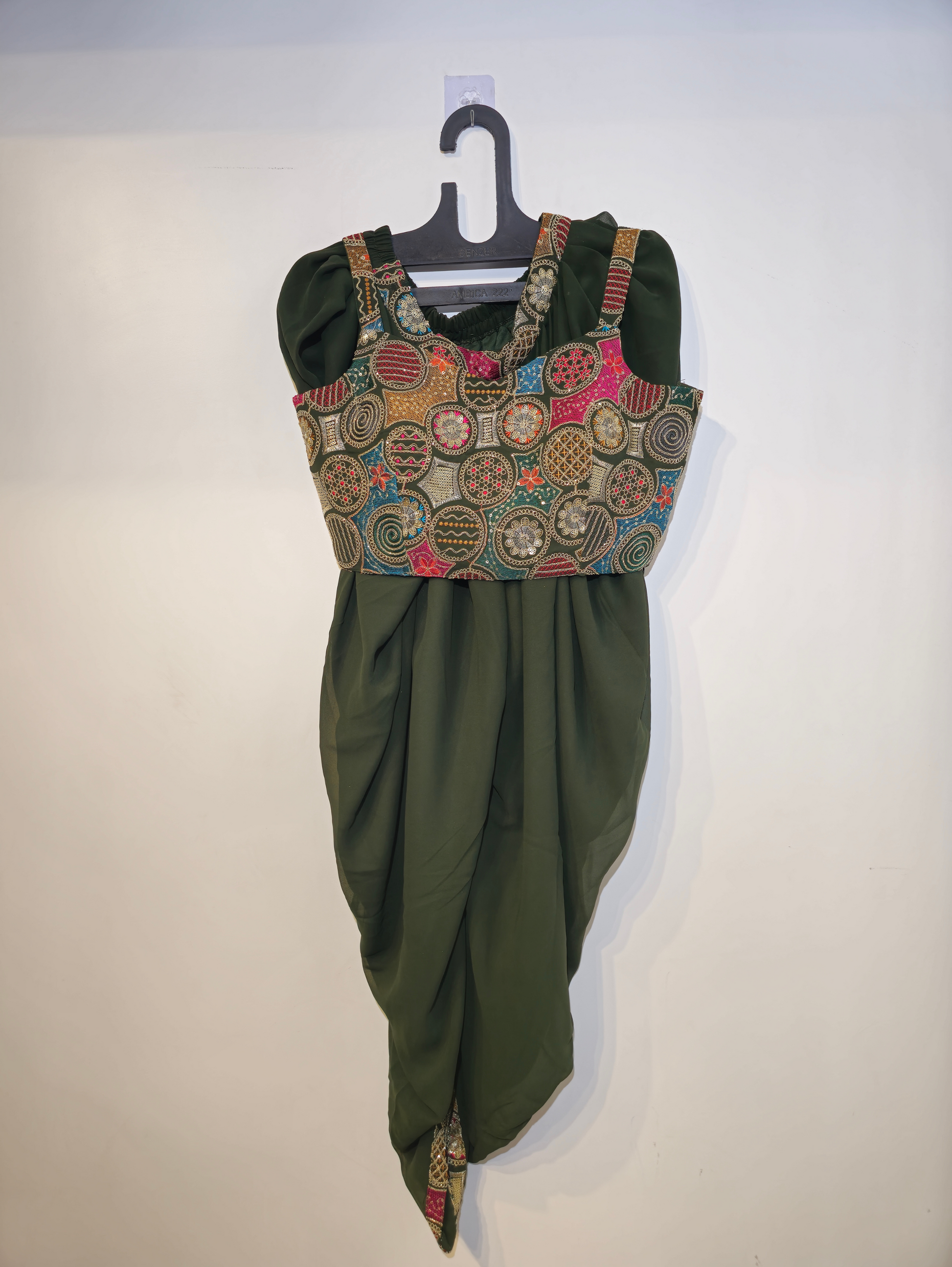 Dhoti Style Georgette Traditional 3 Piece