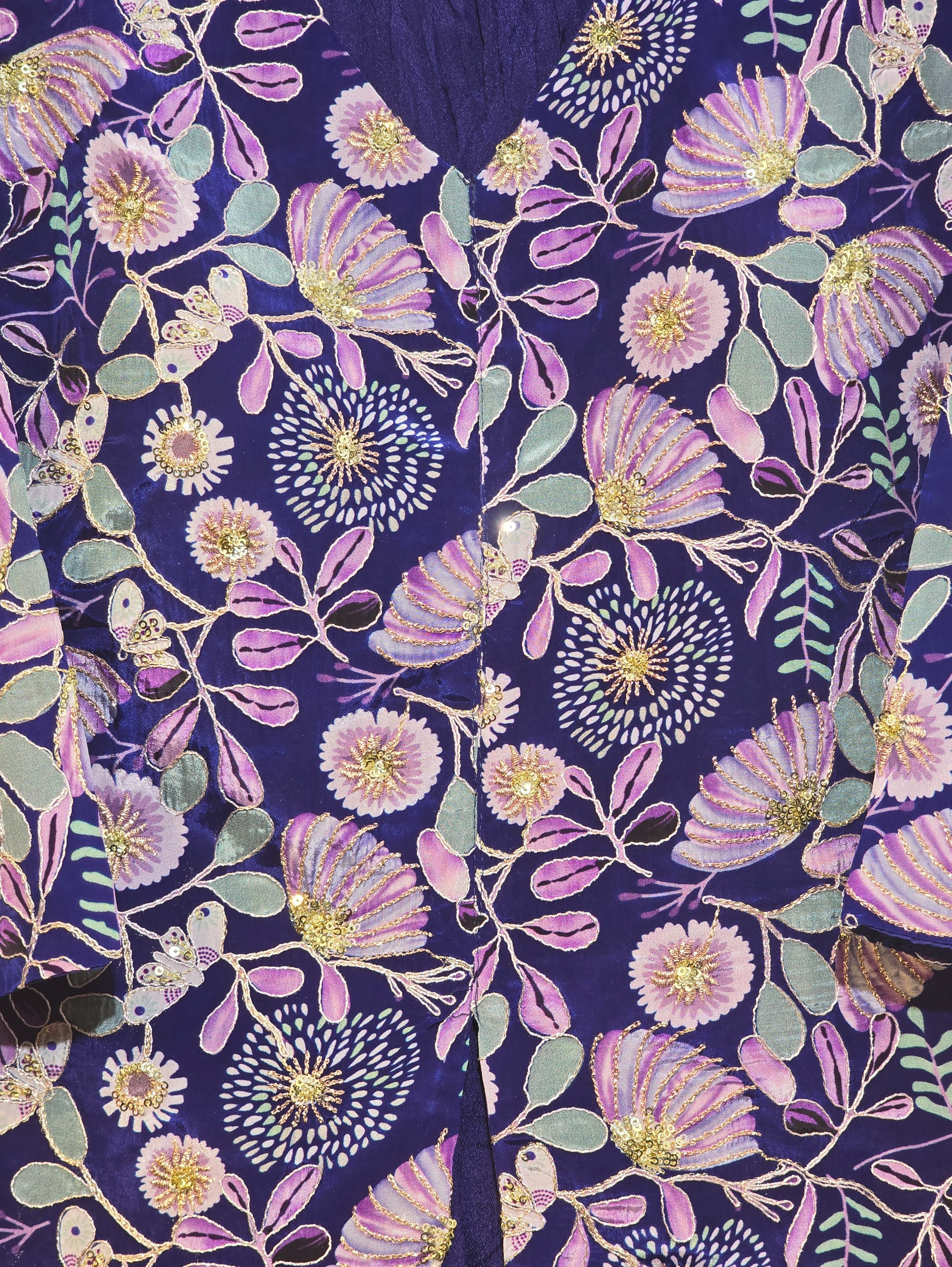 Image of Designer Georgette Set with work - 2 Piece