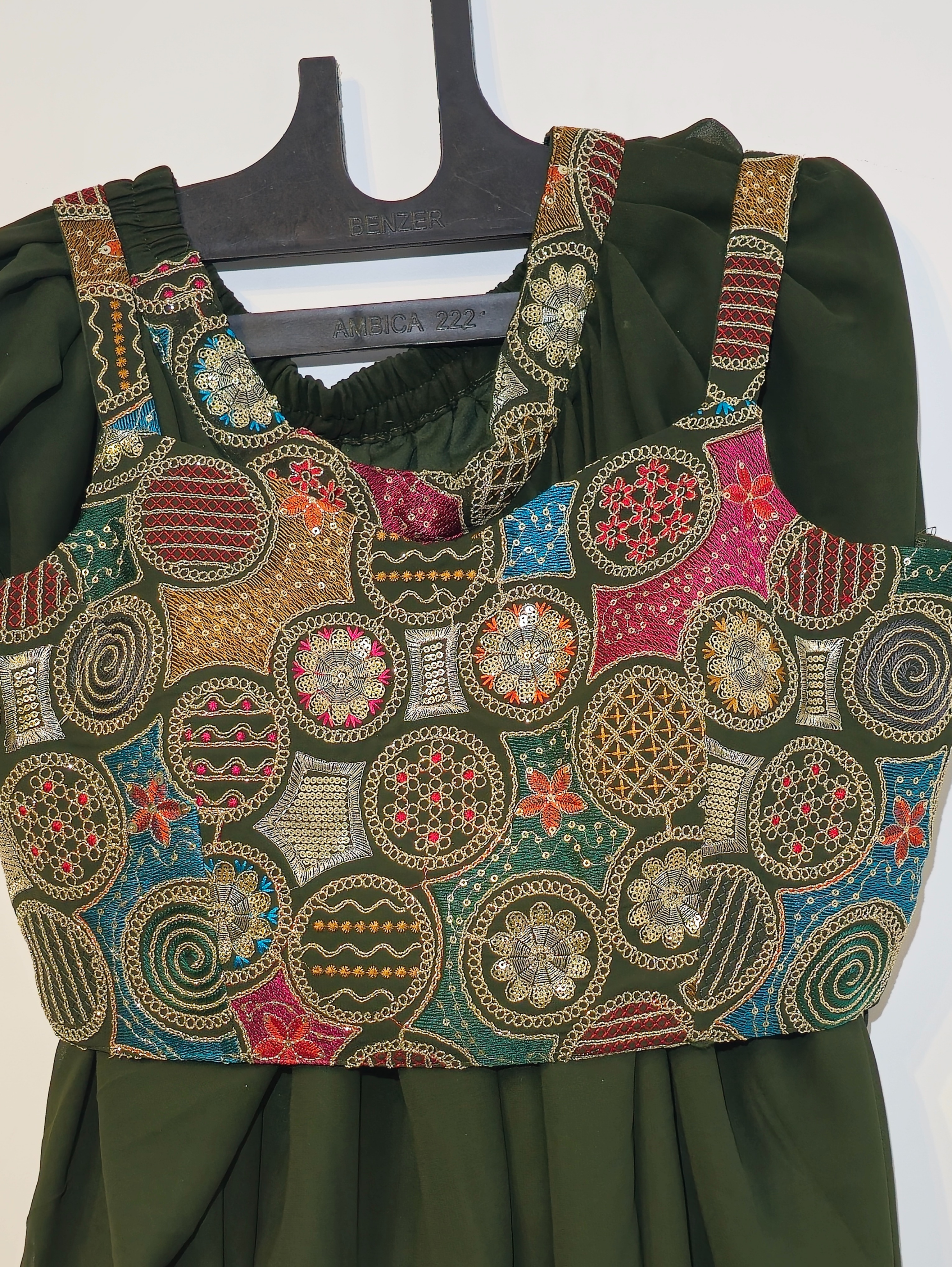 Image of Dhoti Style Georgette Traditional 3 Piece