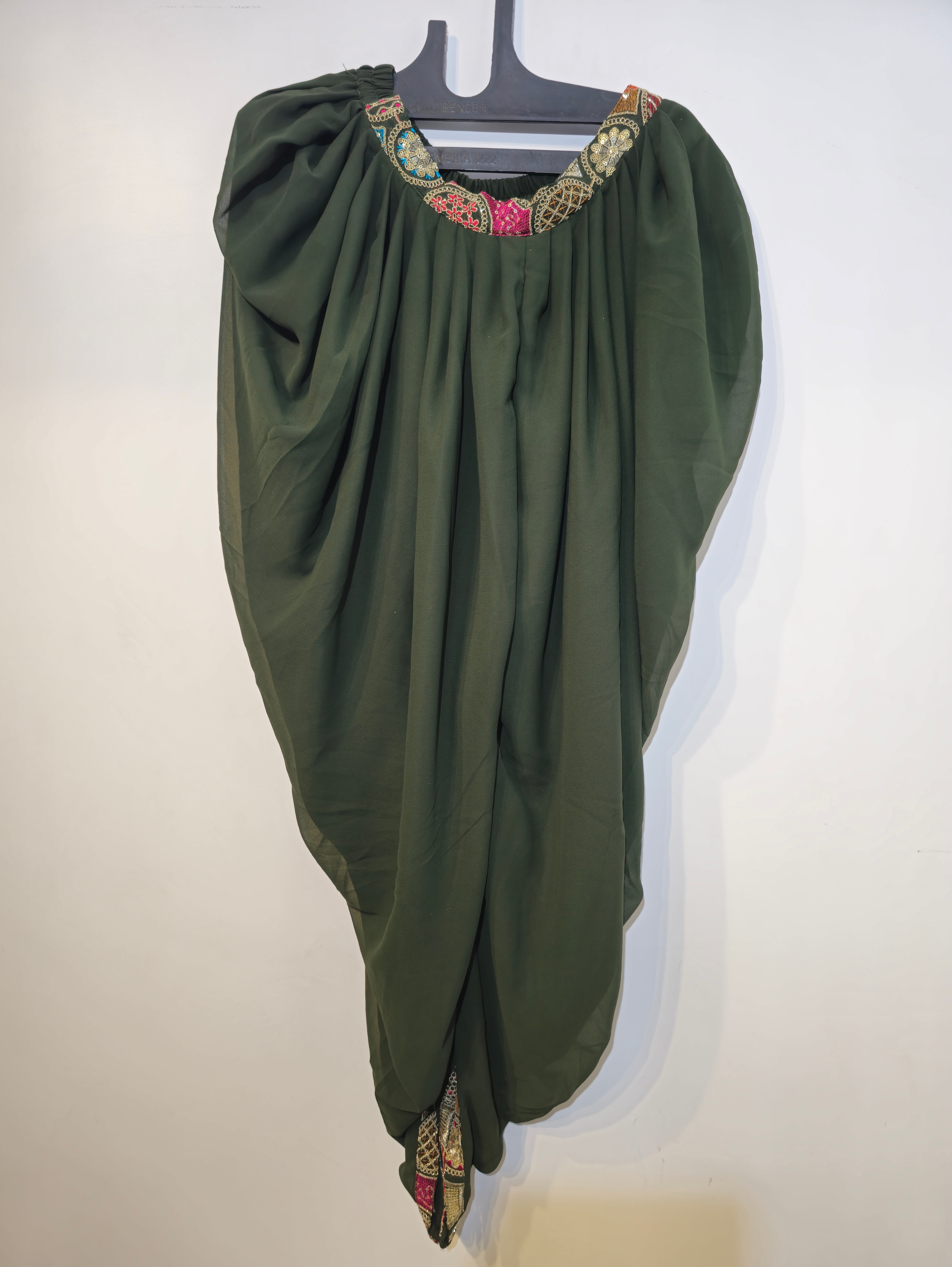 Image of Dhoti Style Georgette Traditional 3 Piece