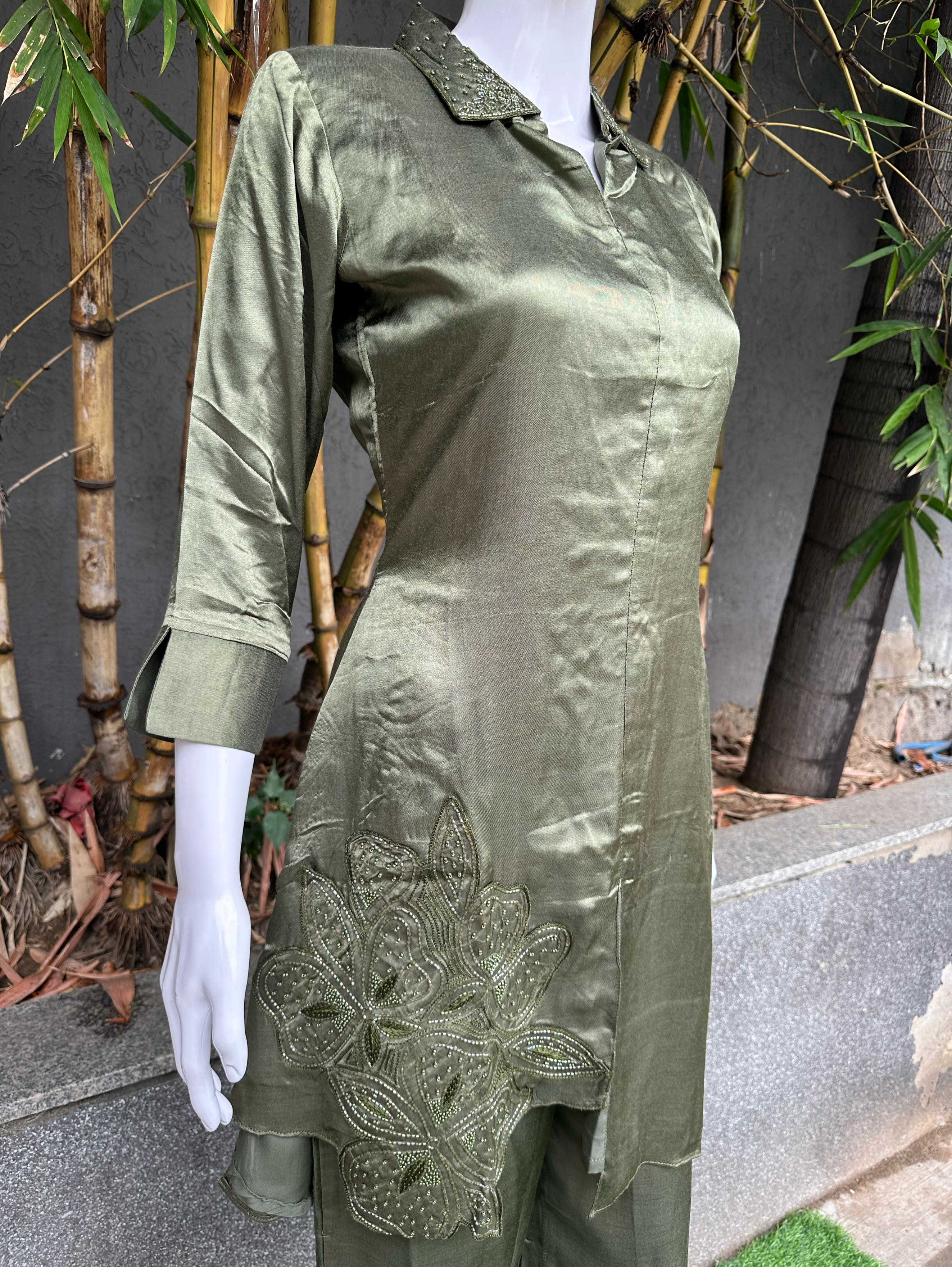 Soft Silk with Complete Hand work Coords