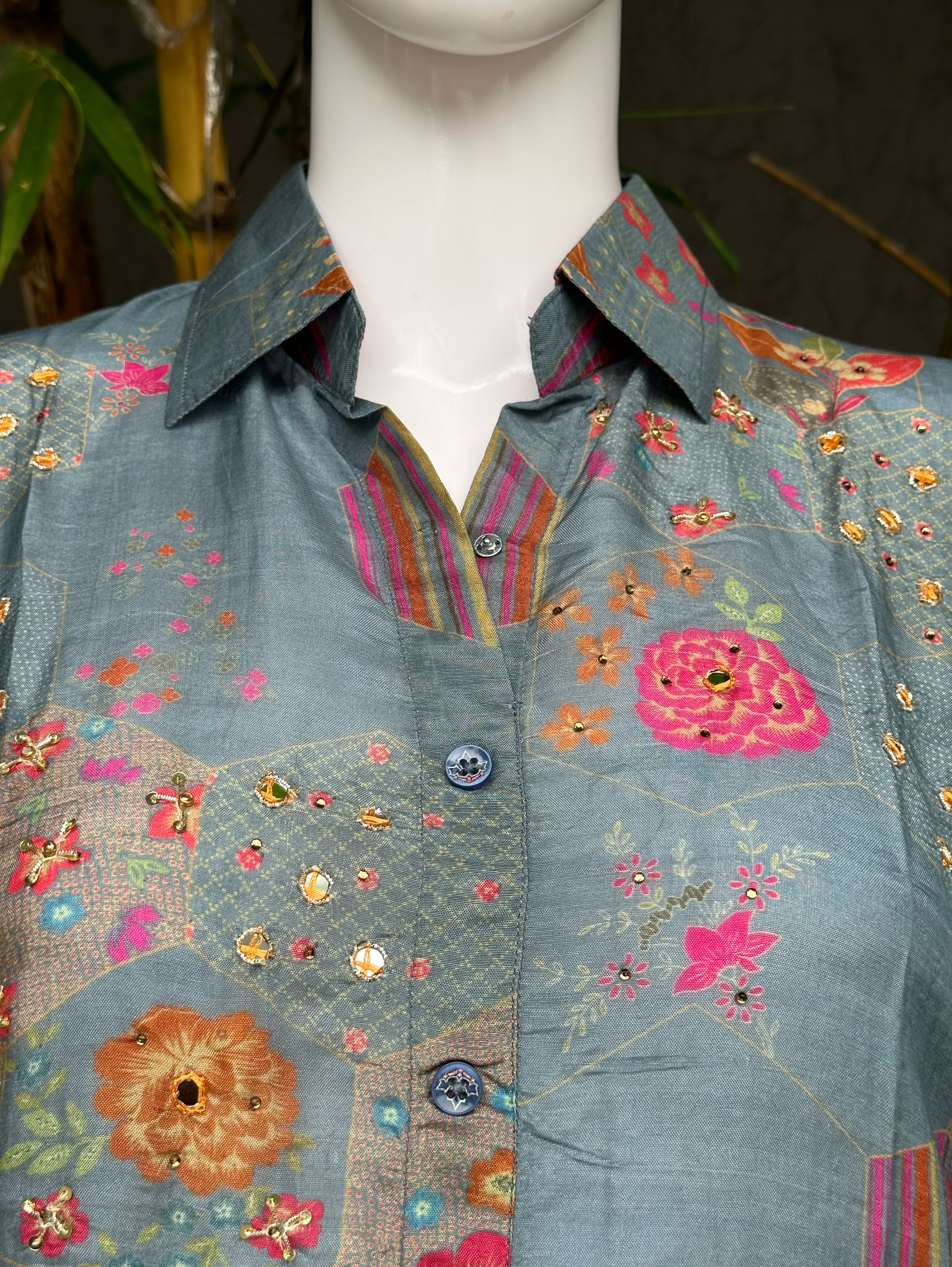 Muslin Embroidery work Coords