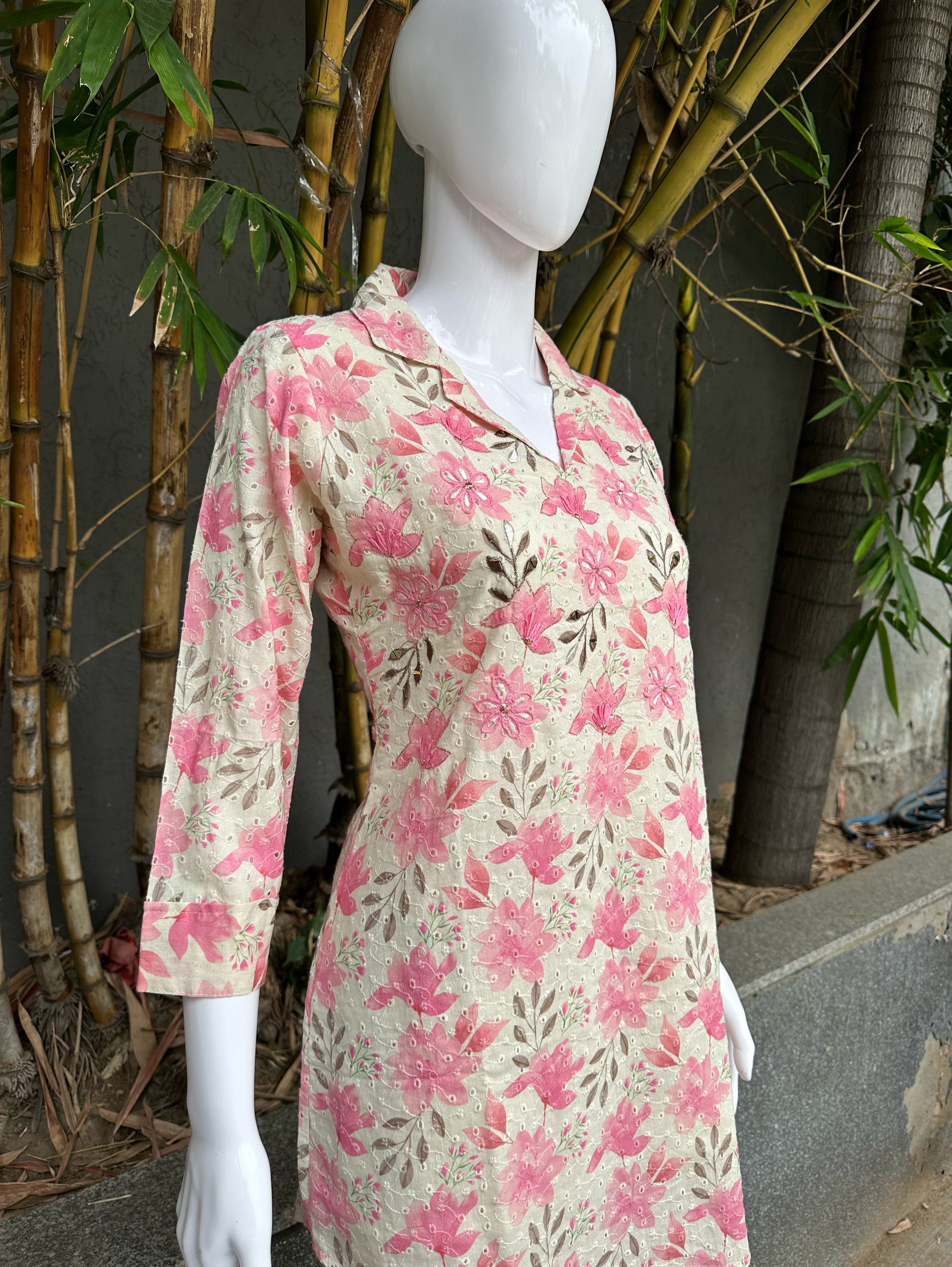 Lucknowi work Cotton Coords