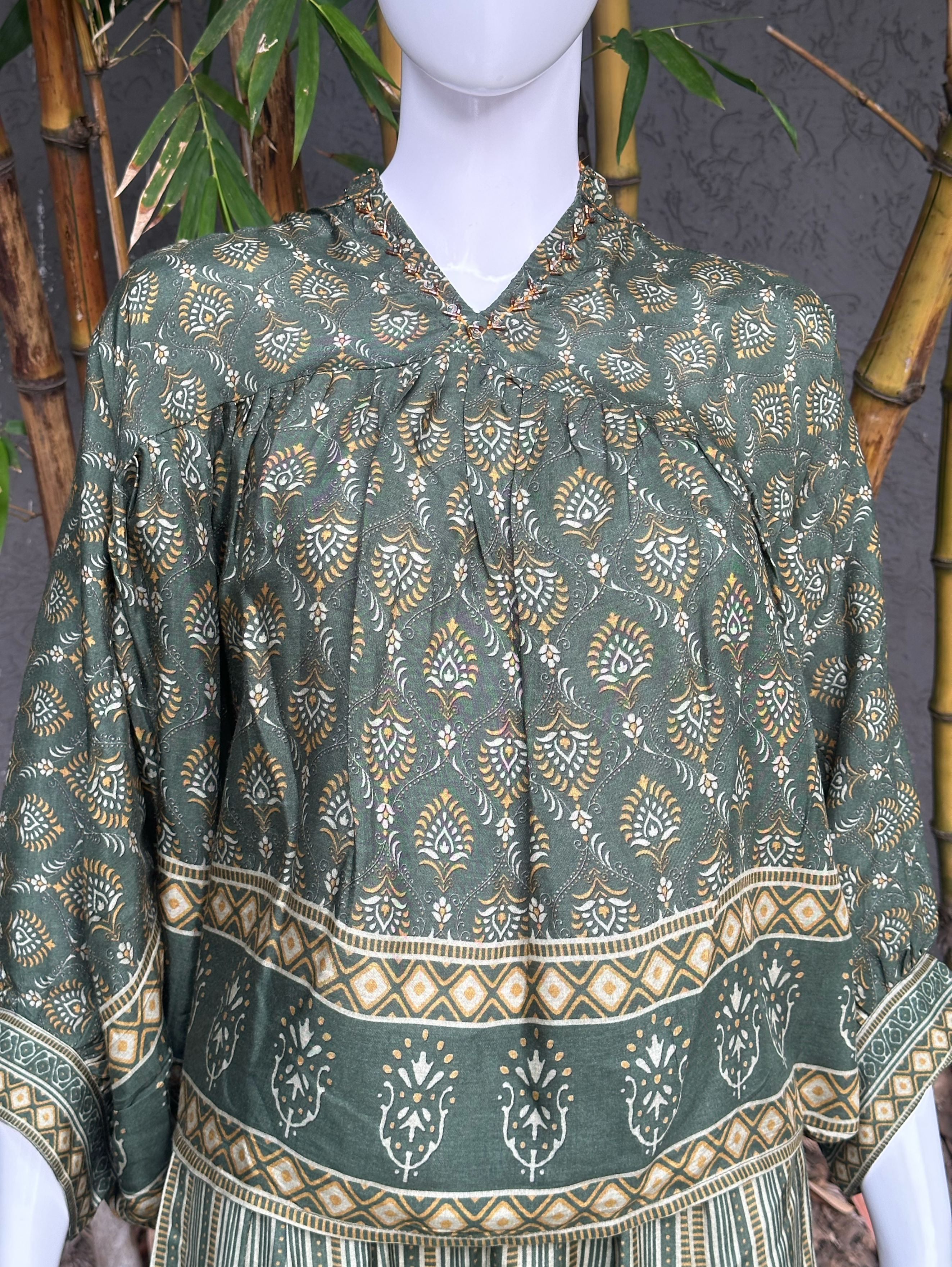 Poncho Style Coords - Green