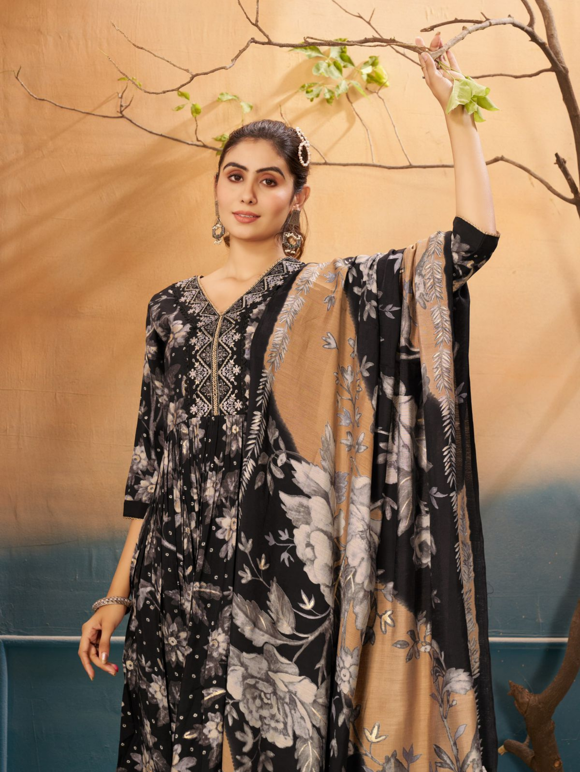 Premium Designer Traditional Kurti Set