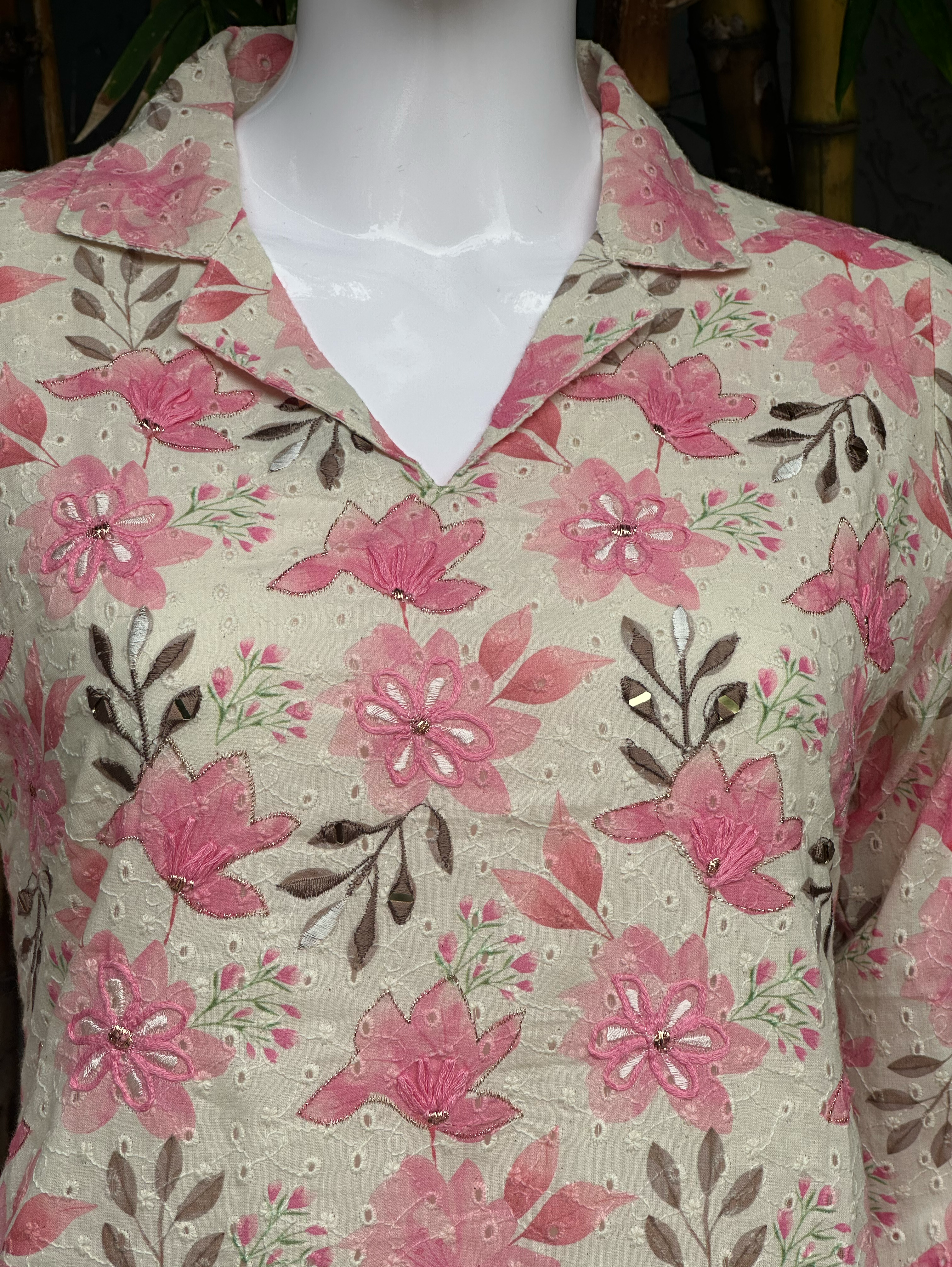 Image of Lucknowi work Cotton Coords