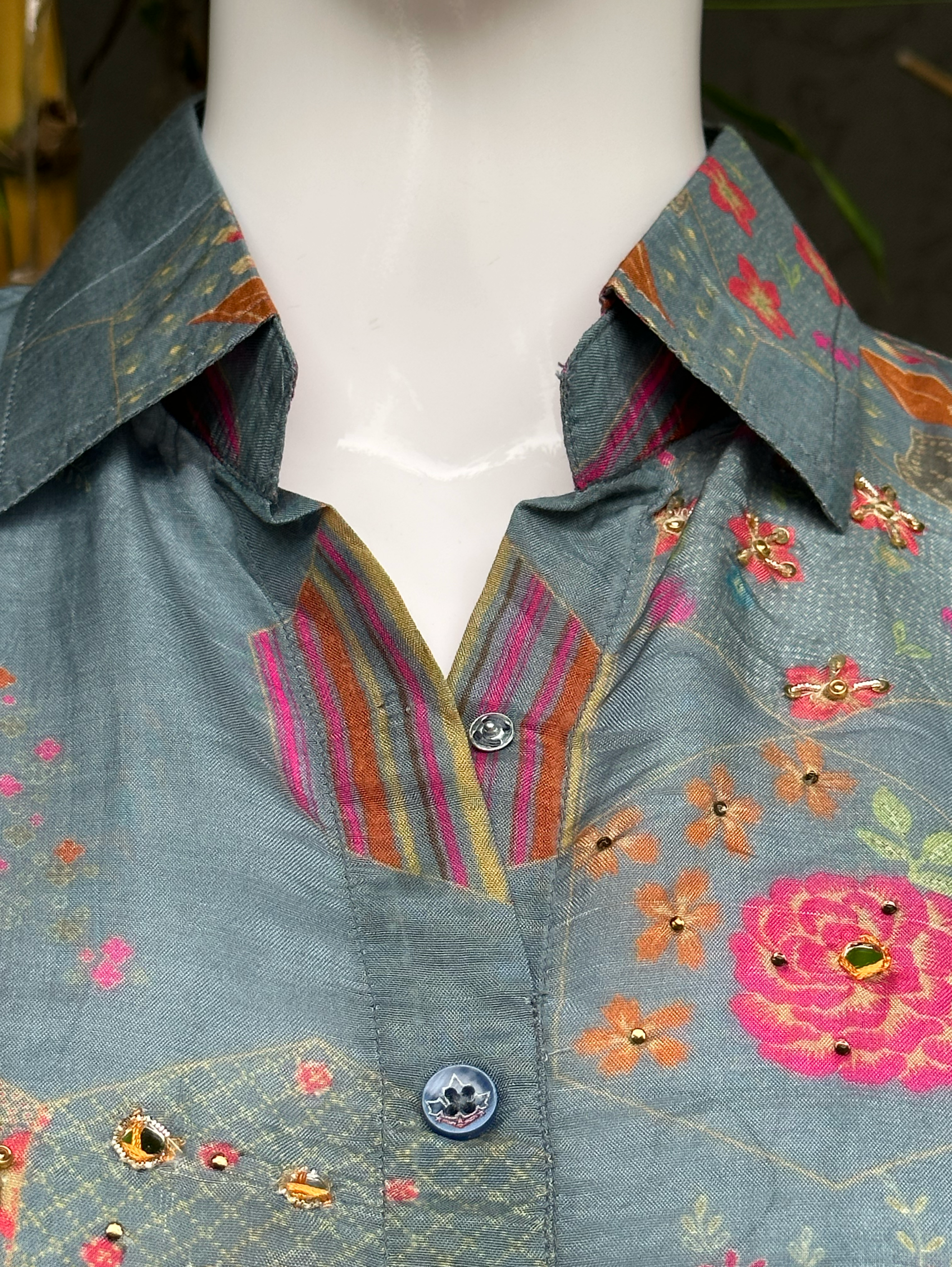 Image of Muslin Embroidery work Coords