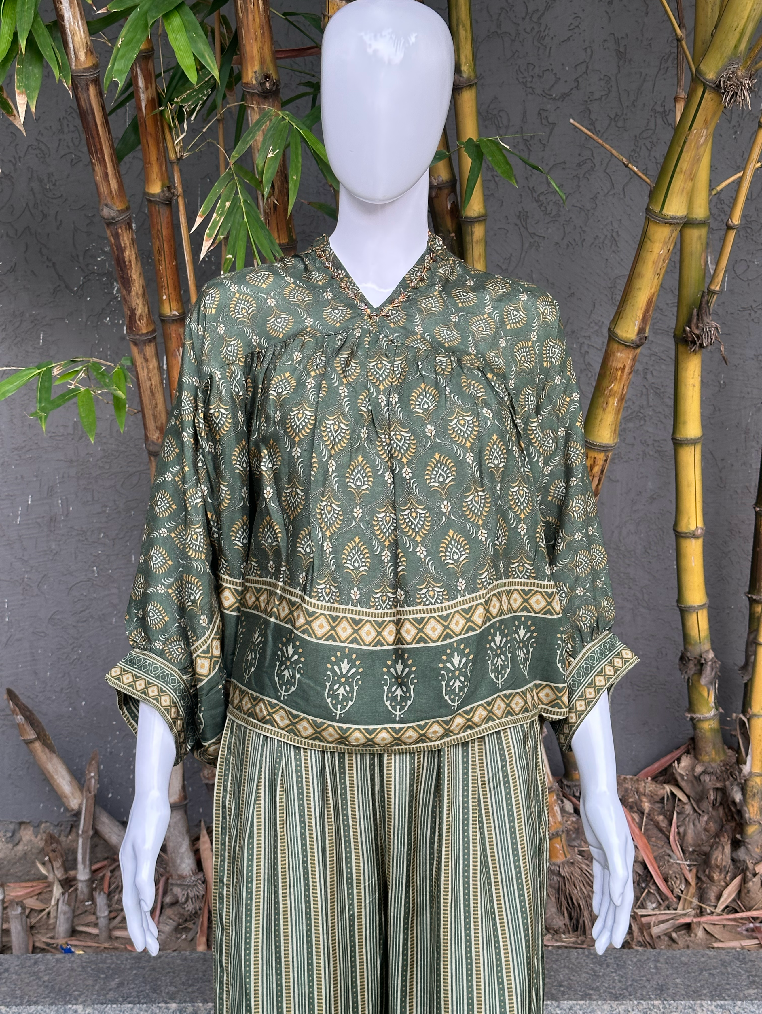 Image of Poncho Style Coords - Green