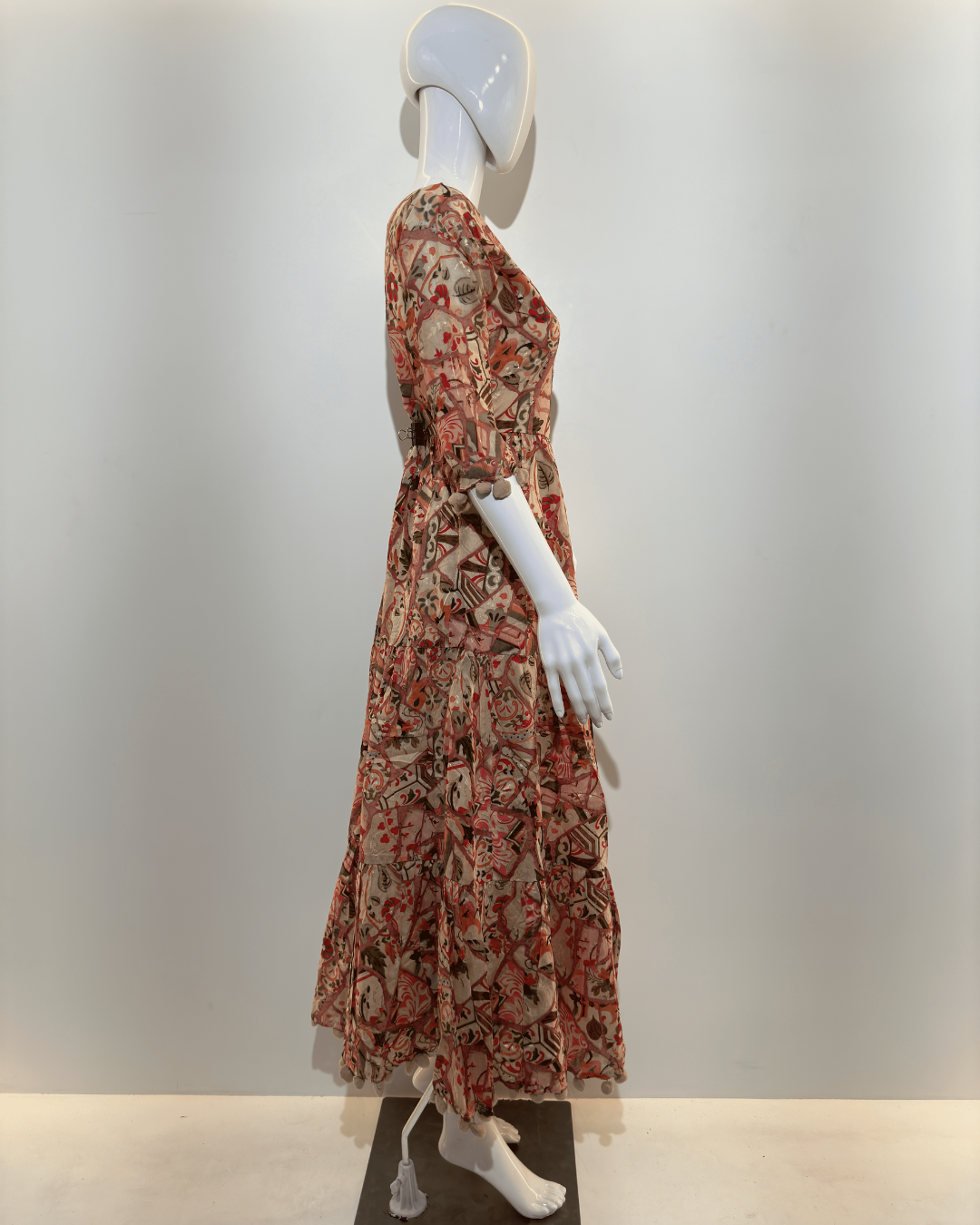 Image of Mull Cotton Mirror work Gown