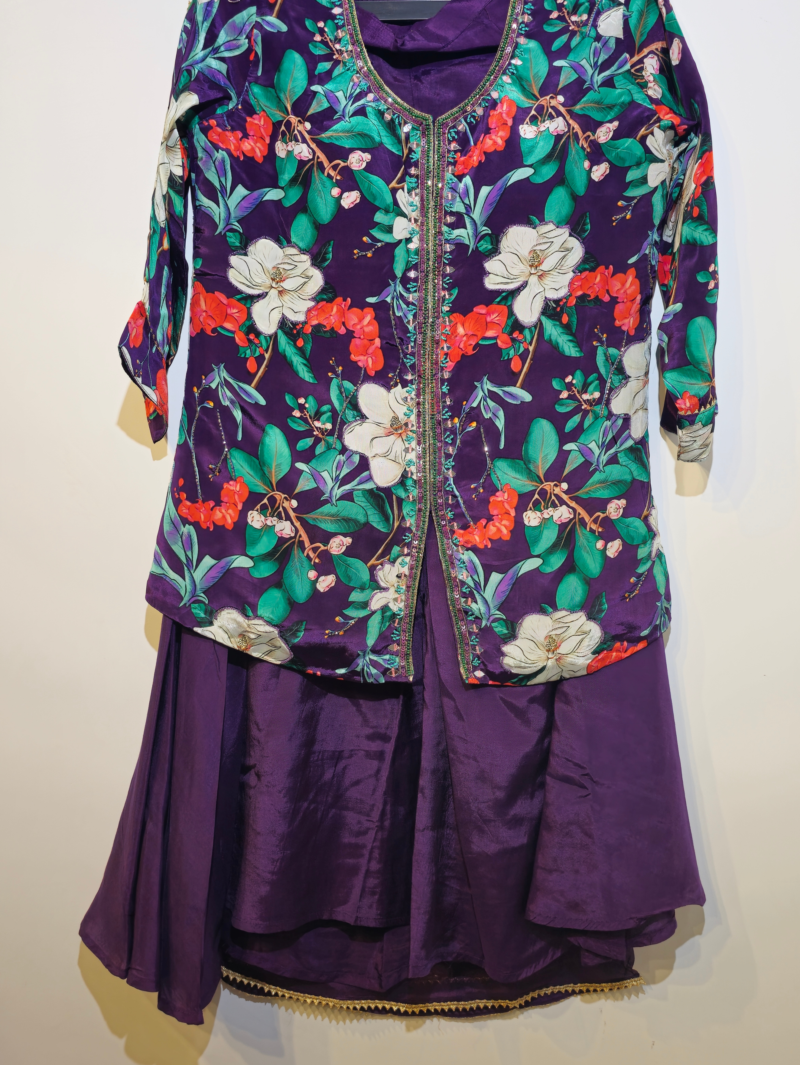 Image of Designer Georgette Set with work - 3 Piece