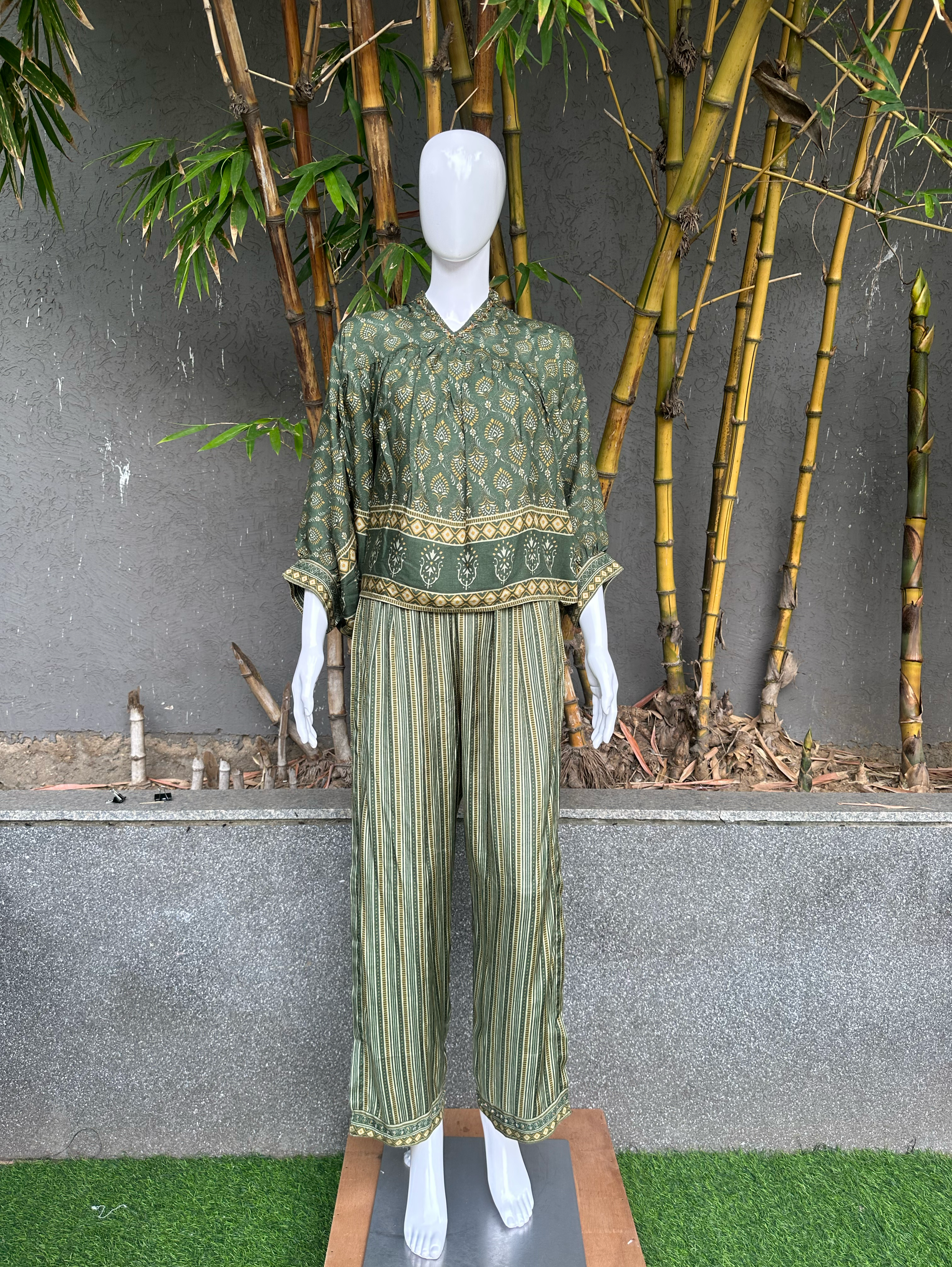 Poncho Style Coords - Green