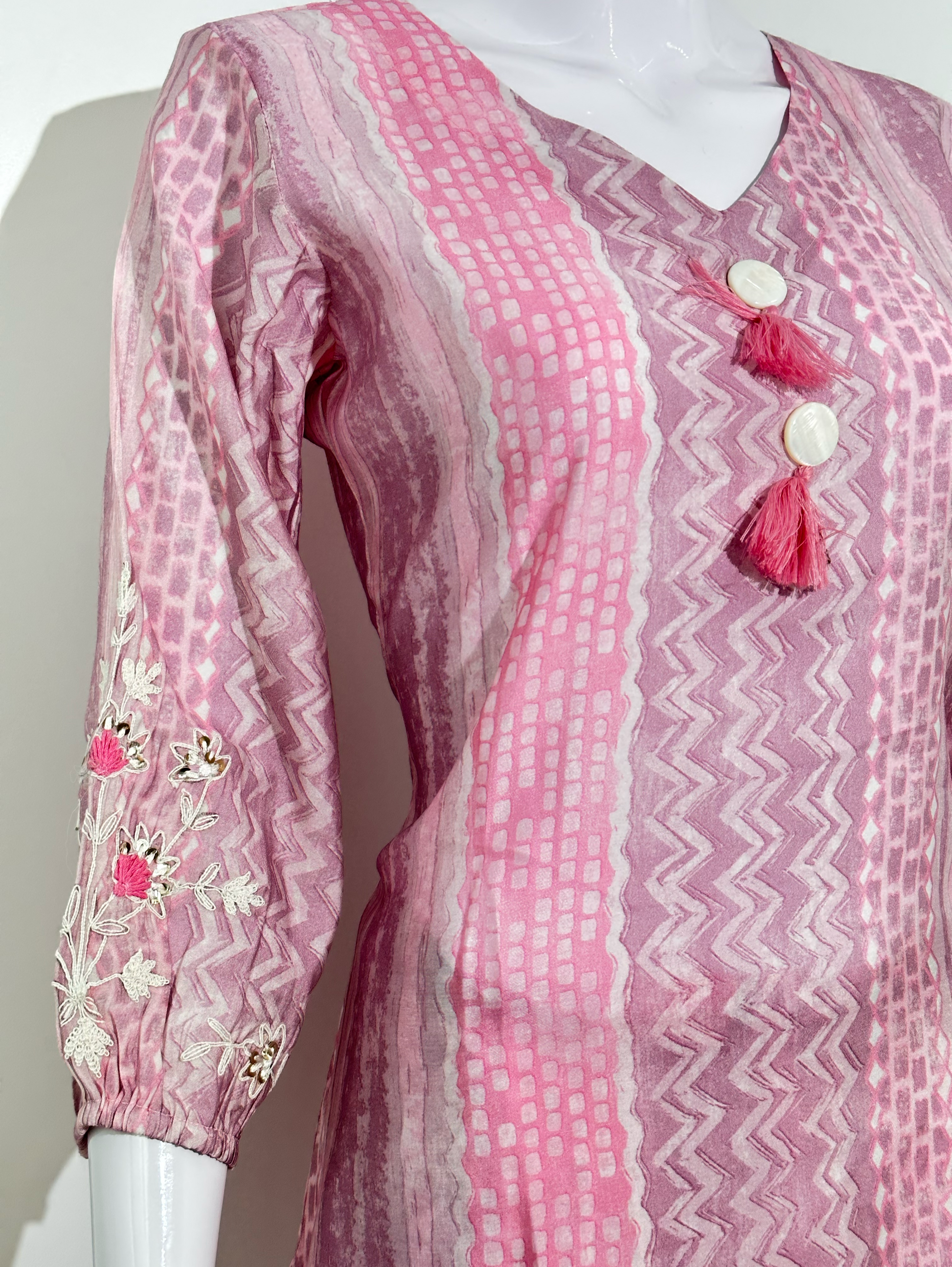 Muslin Coords with Sleeve and Accessories work