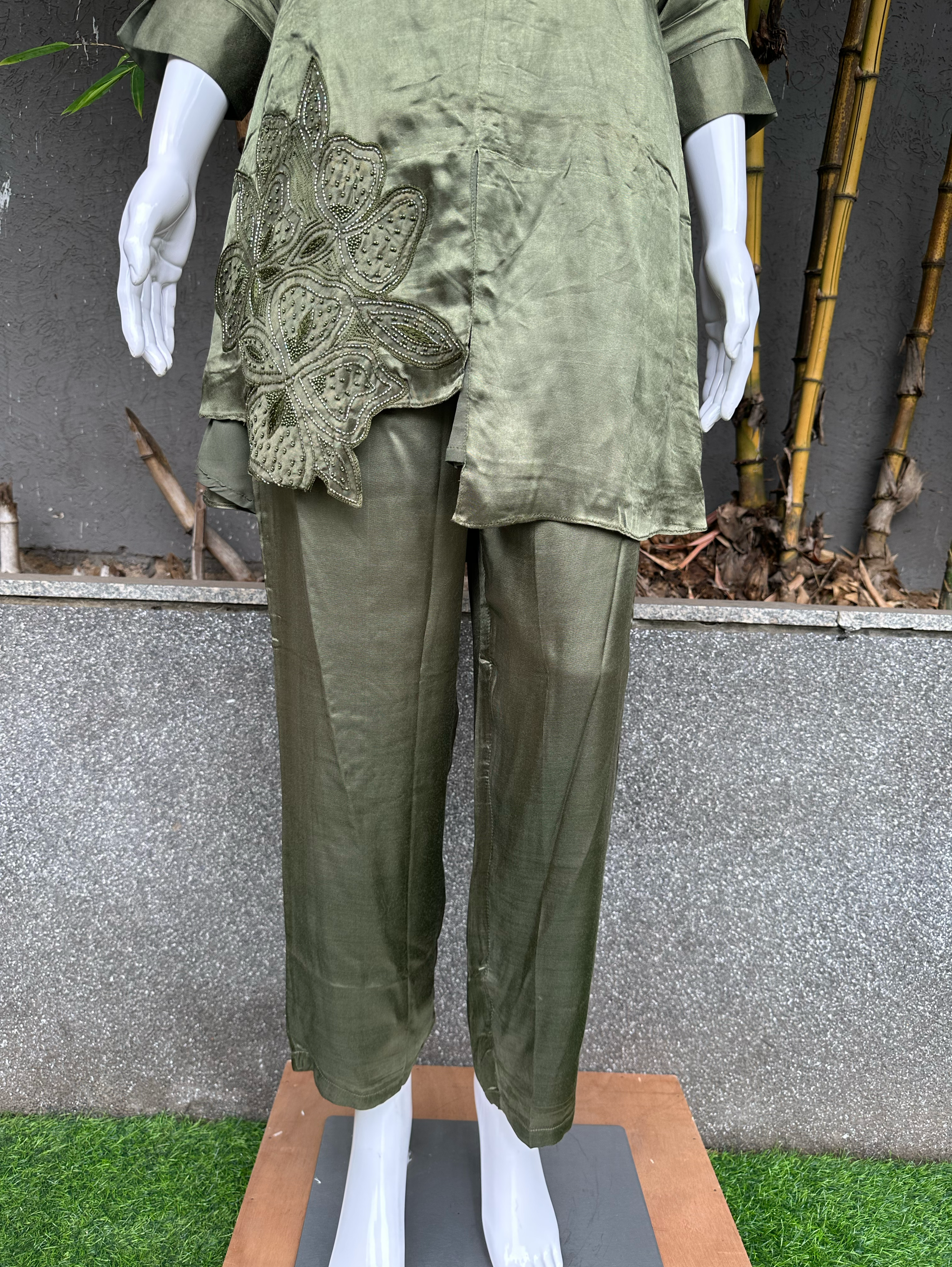 Soft Silk with Complete Hand work Coords