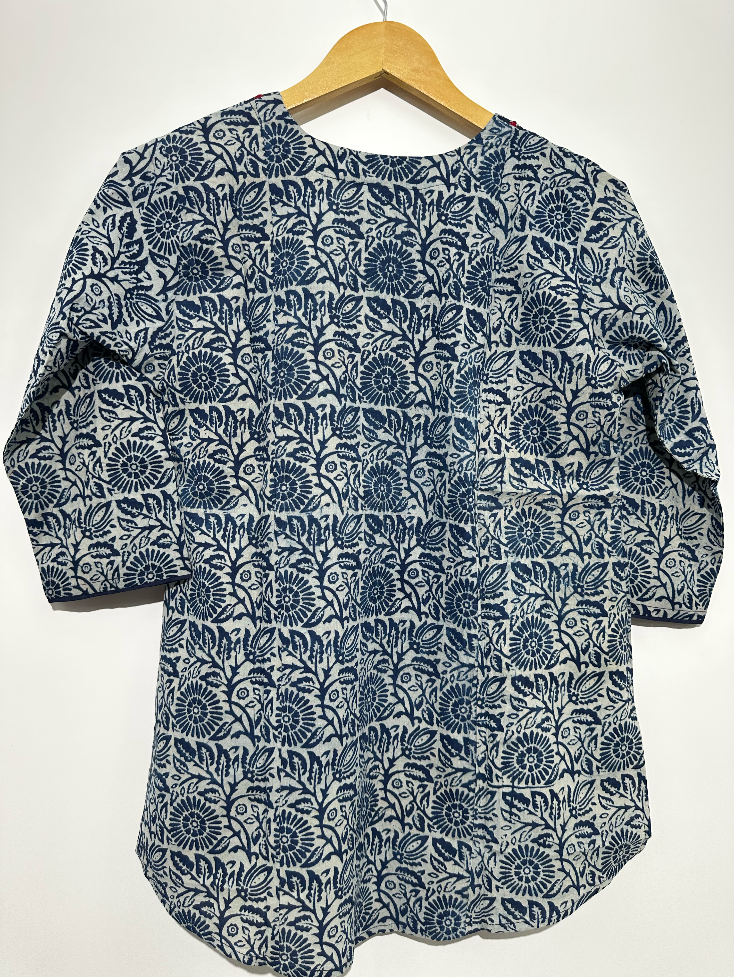 Image of Kalamkari Print Mirror work Tunic