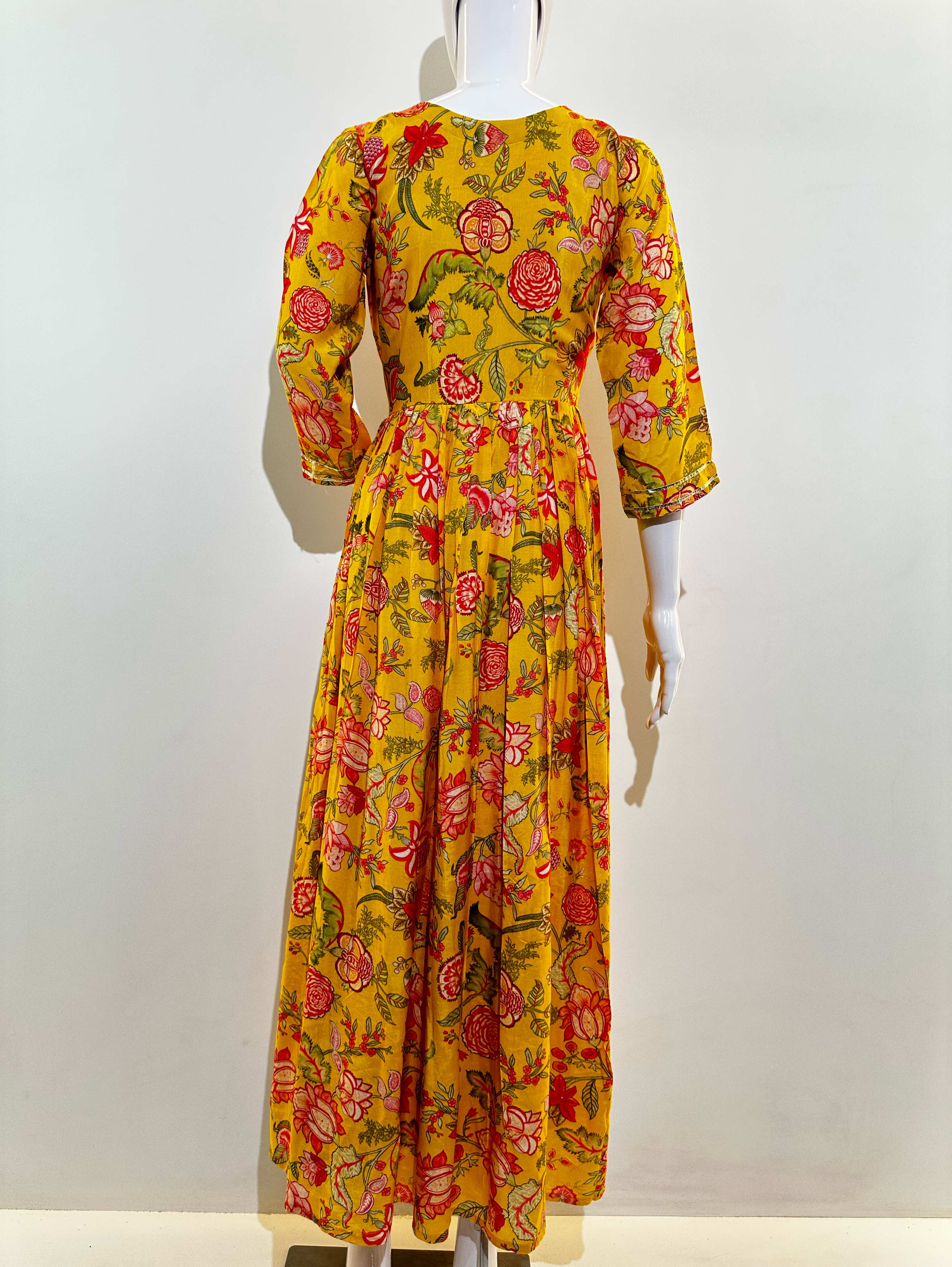 Image of Muslin Alia Cut Gown - 1 Piece