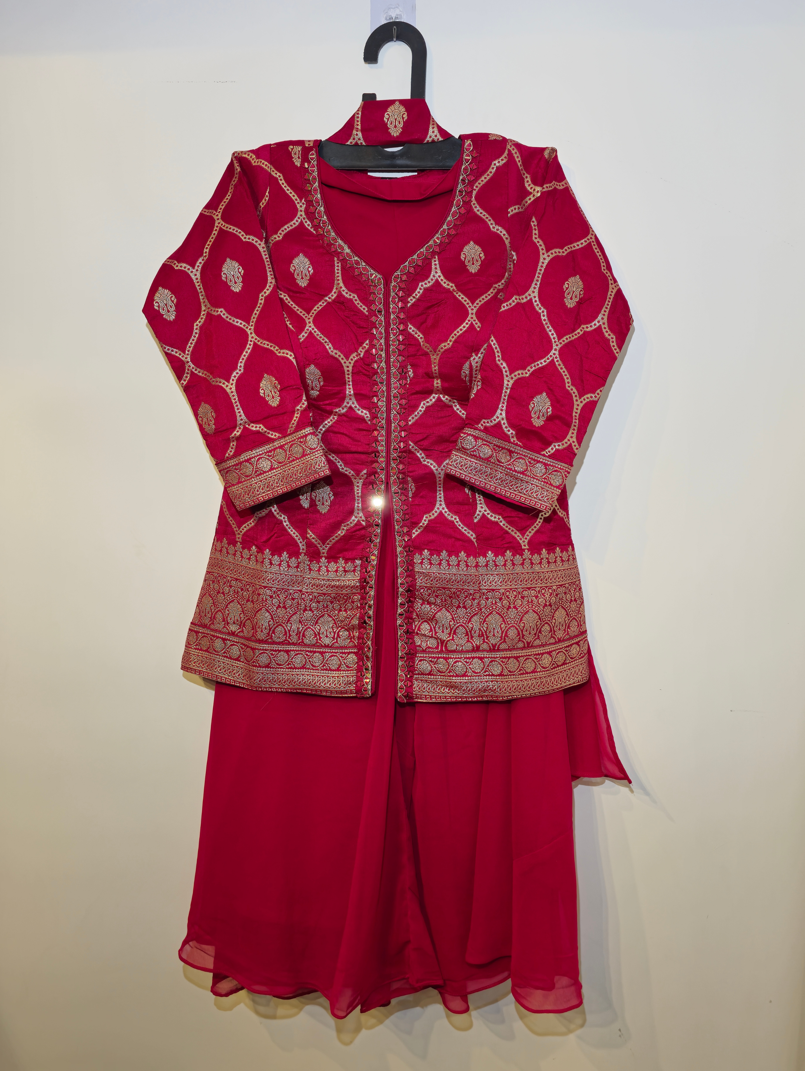 Image of Georgette Silk Traditional 3 Piece