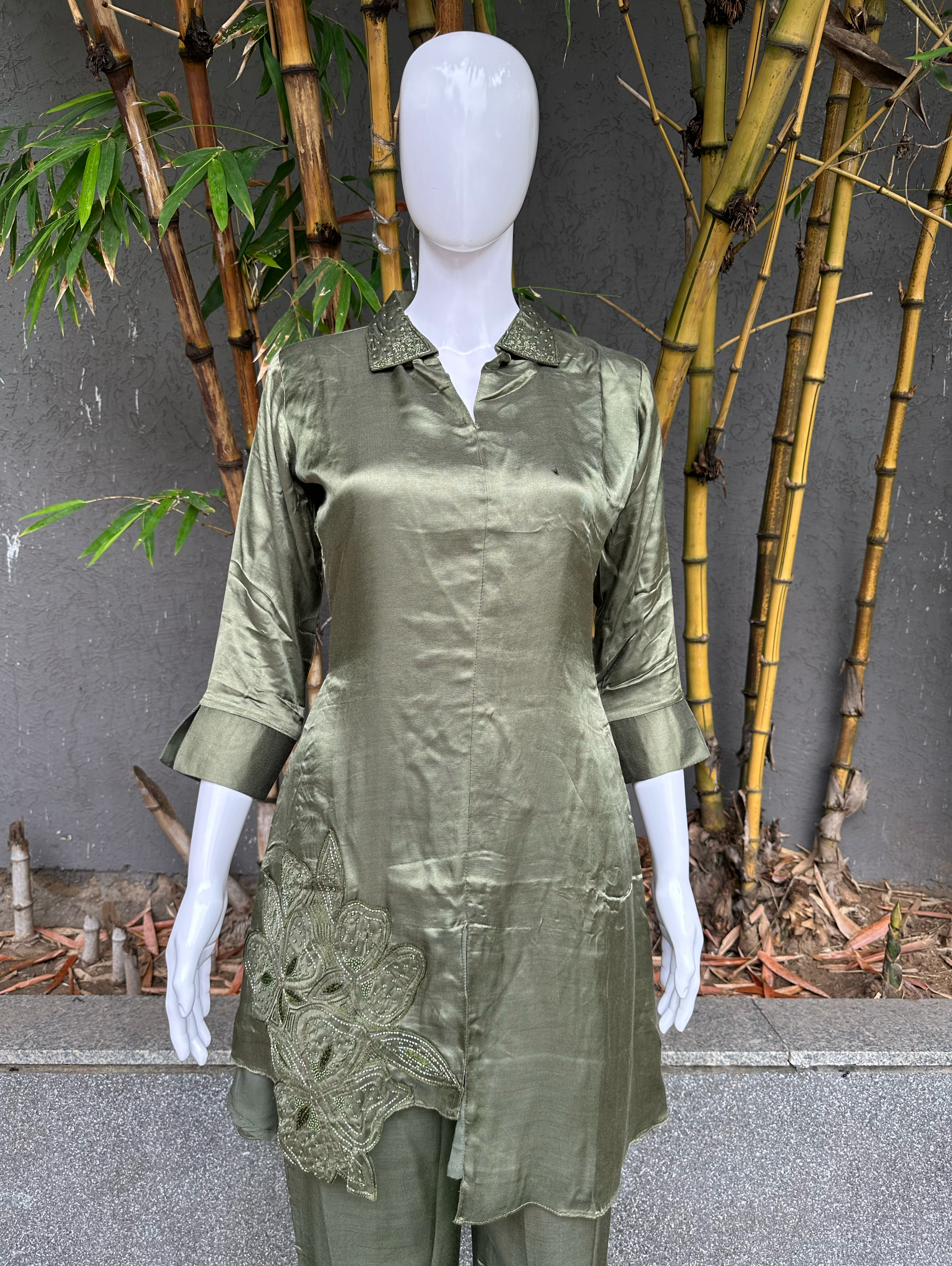 Soft Silk with Complete Hand work Coords