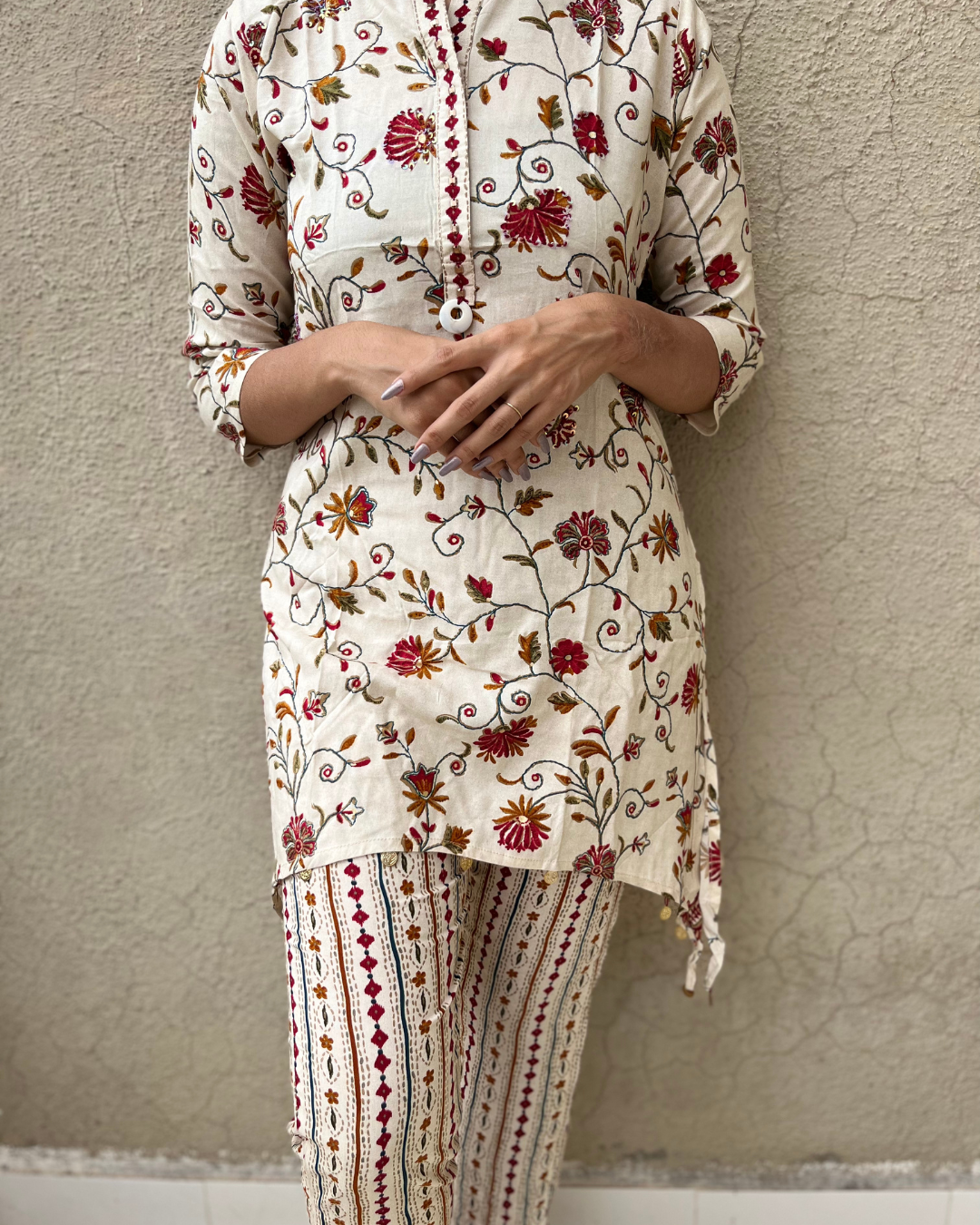 Rayon Flower Print Coord -Set - 2 Piece