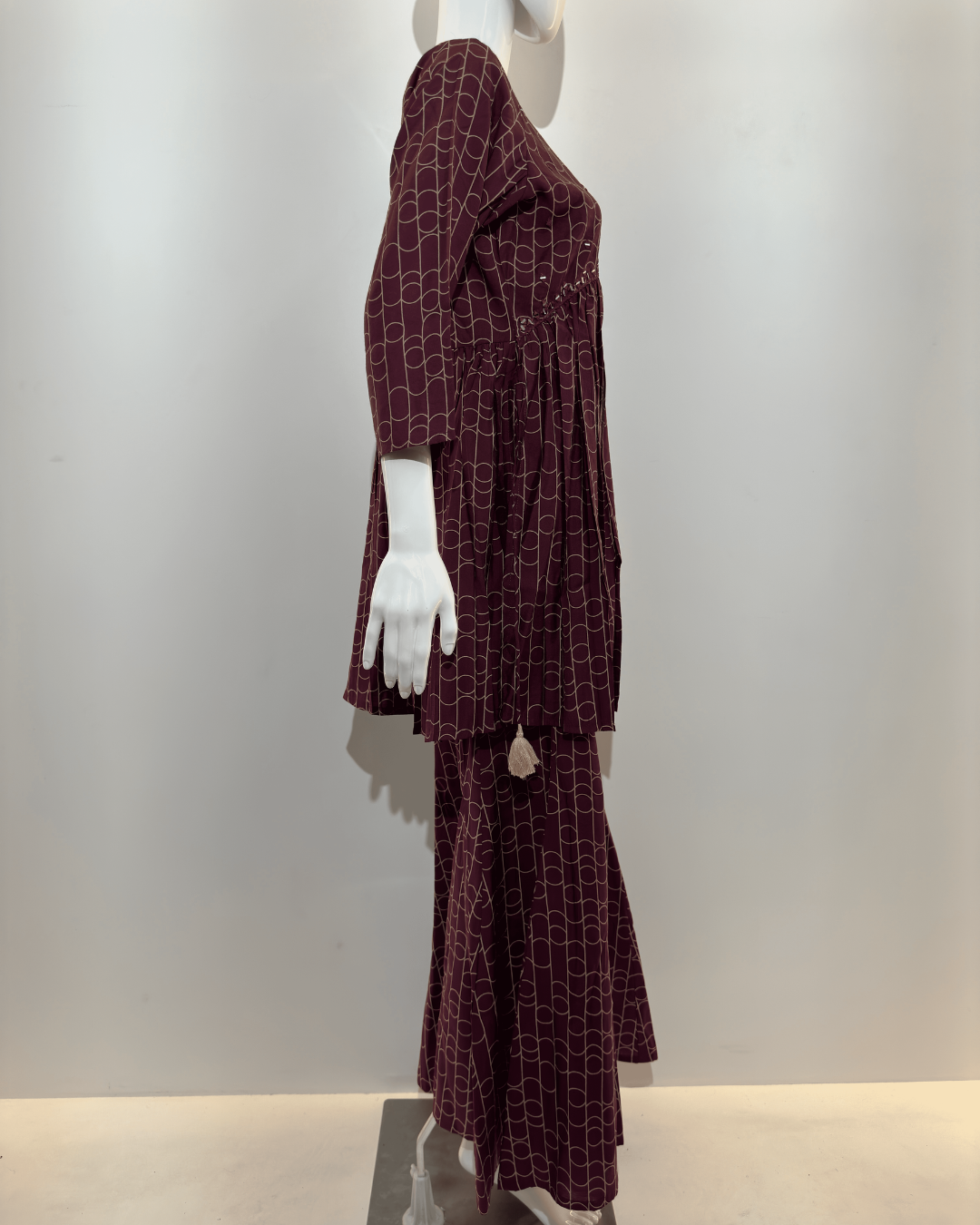 Wine Alia Cut Coords - 2 Piece