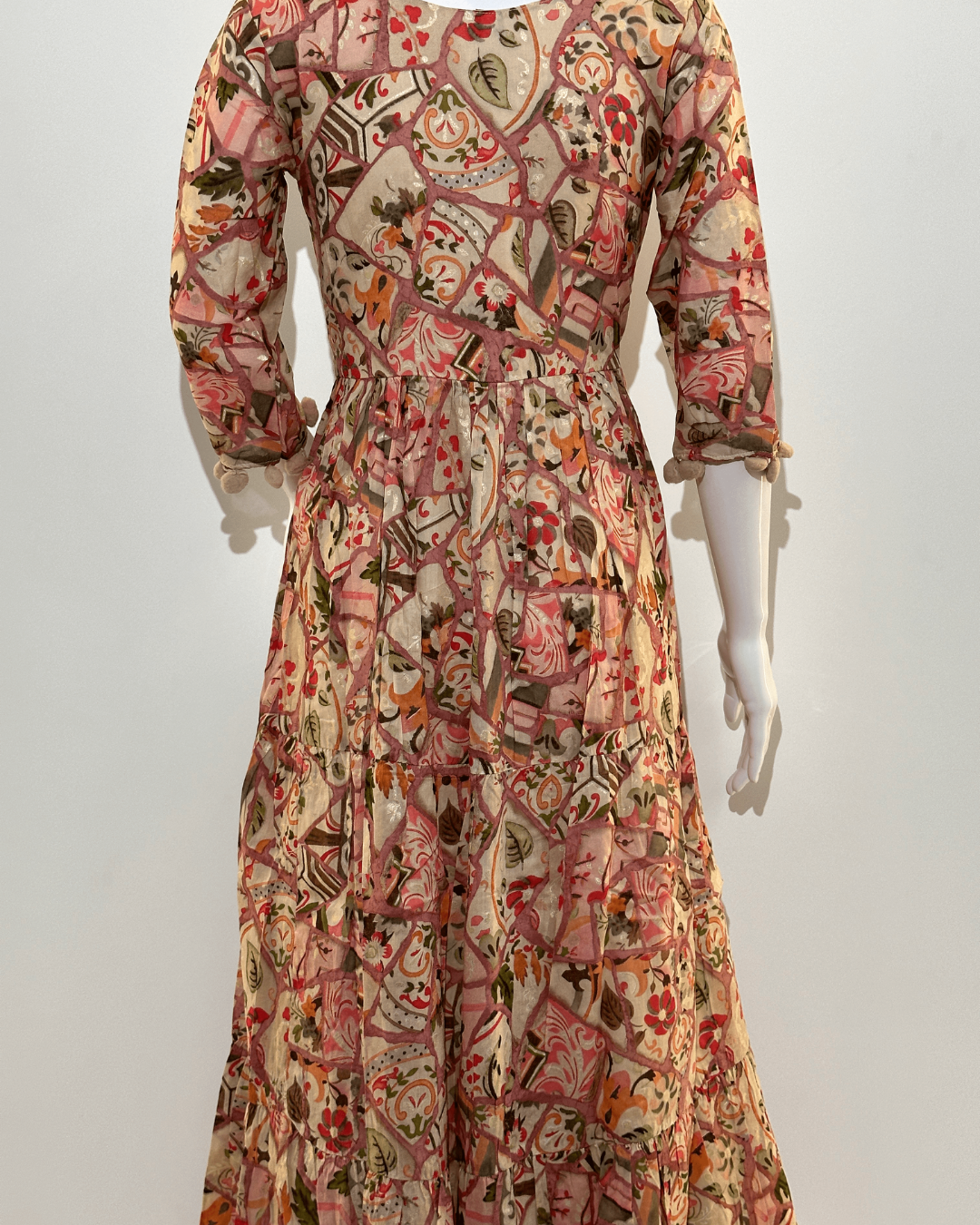 Image of Mull Cotton Mirror work Gown
