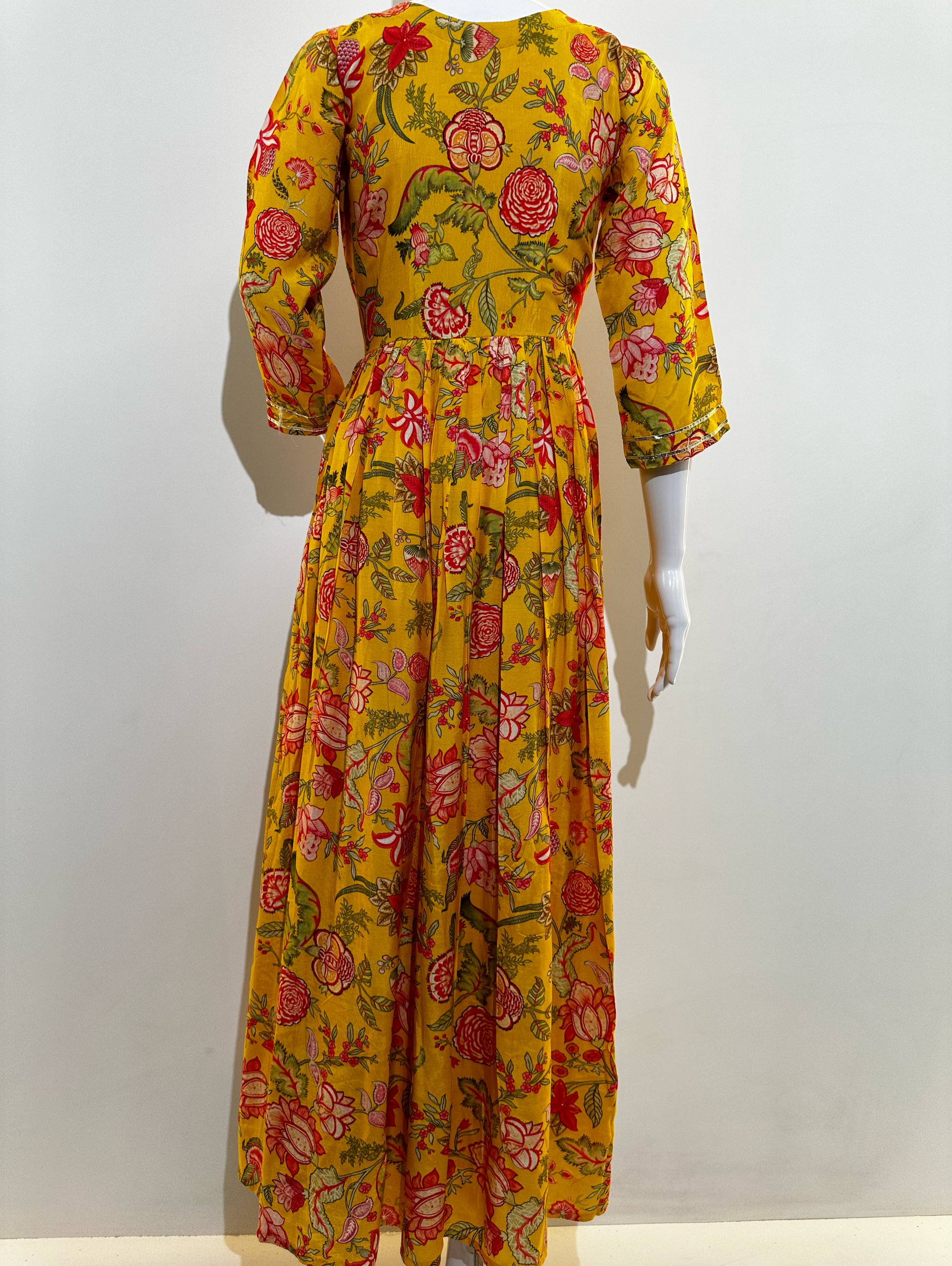 Muslin Alia Cut Gown - 1 Piece