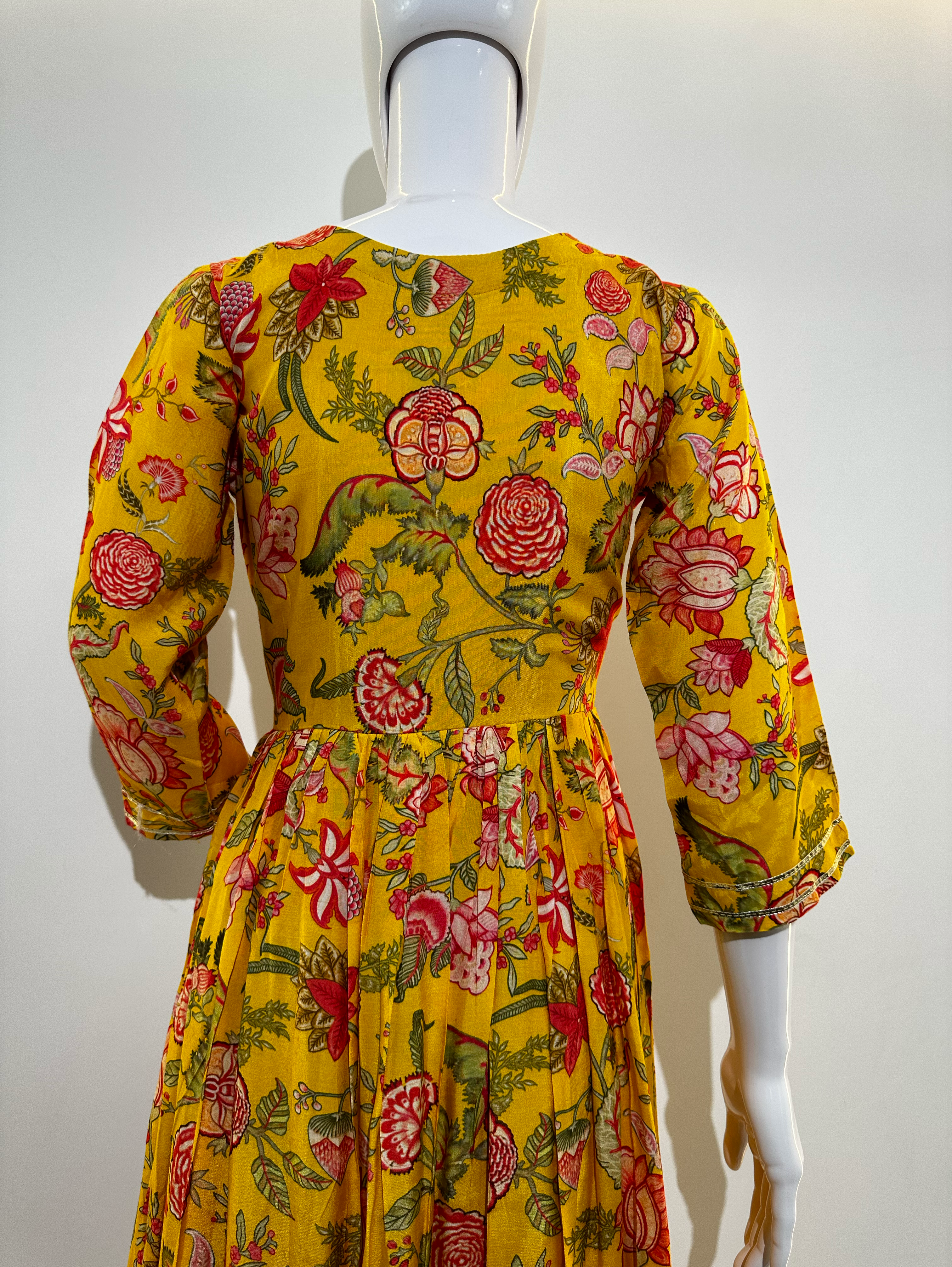 Muslin Alia Cut Gown - 1 Piece