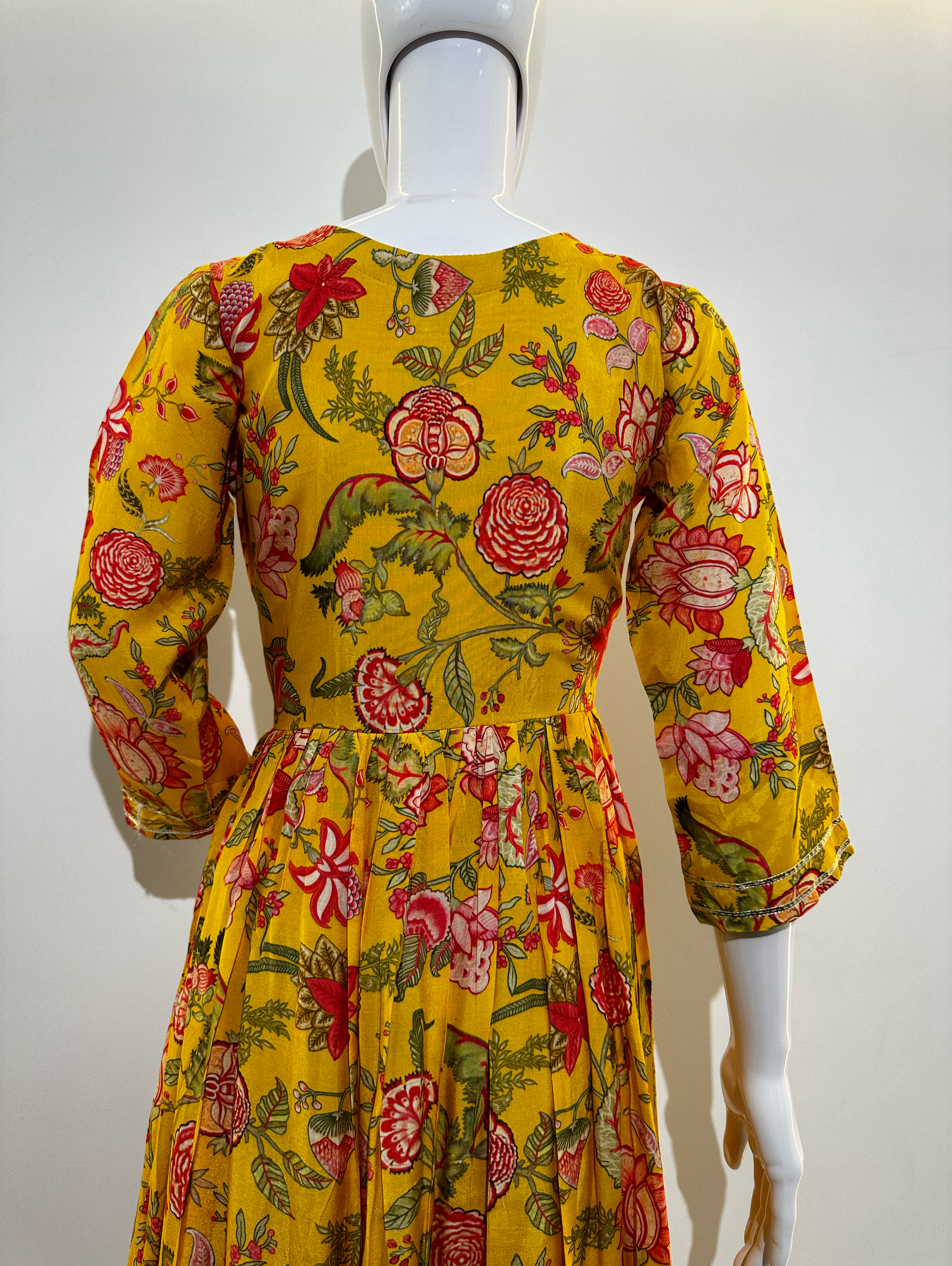 Muslin Alia Cut Gown - 1 Piece