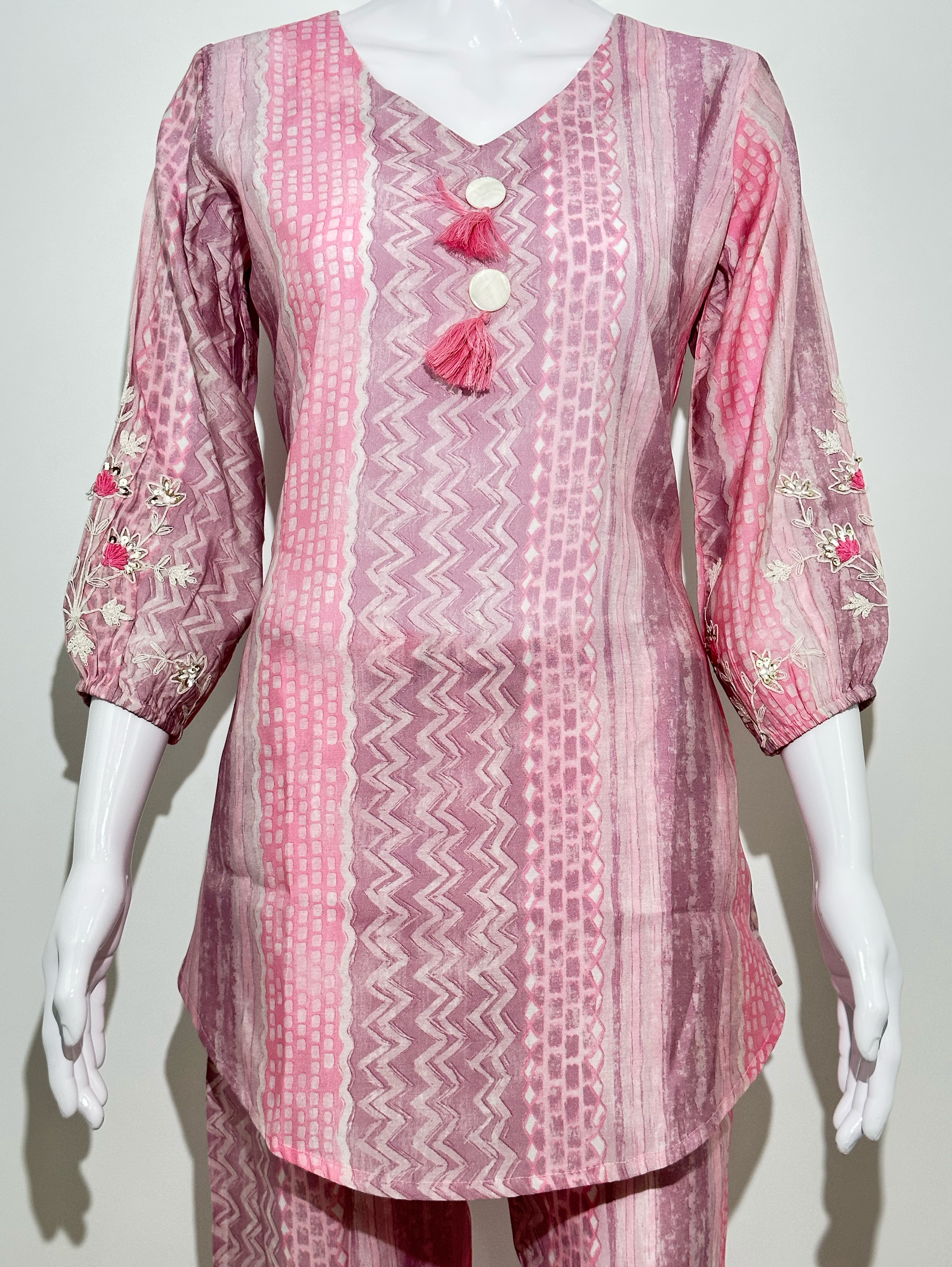 Muslin Coords with Sleeve and Accessories work