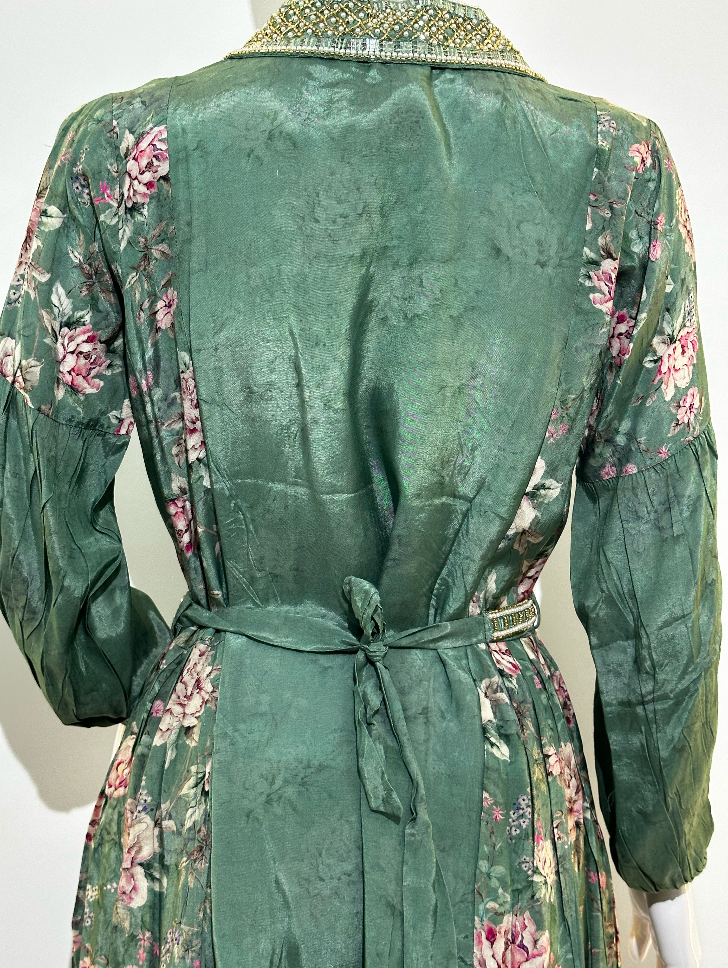 Image of Muslin Coord Set With Premium Moti Work