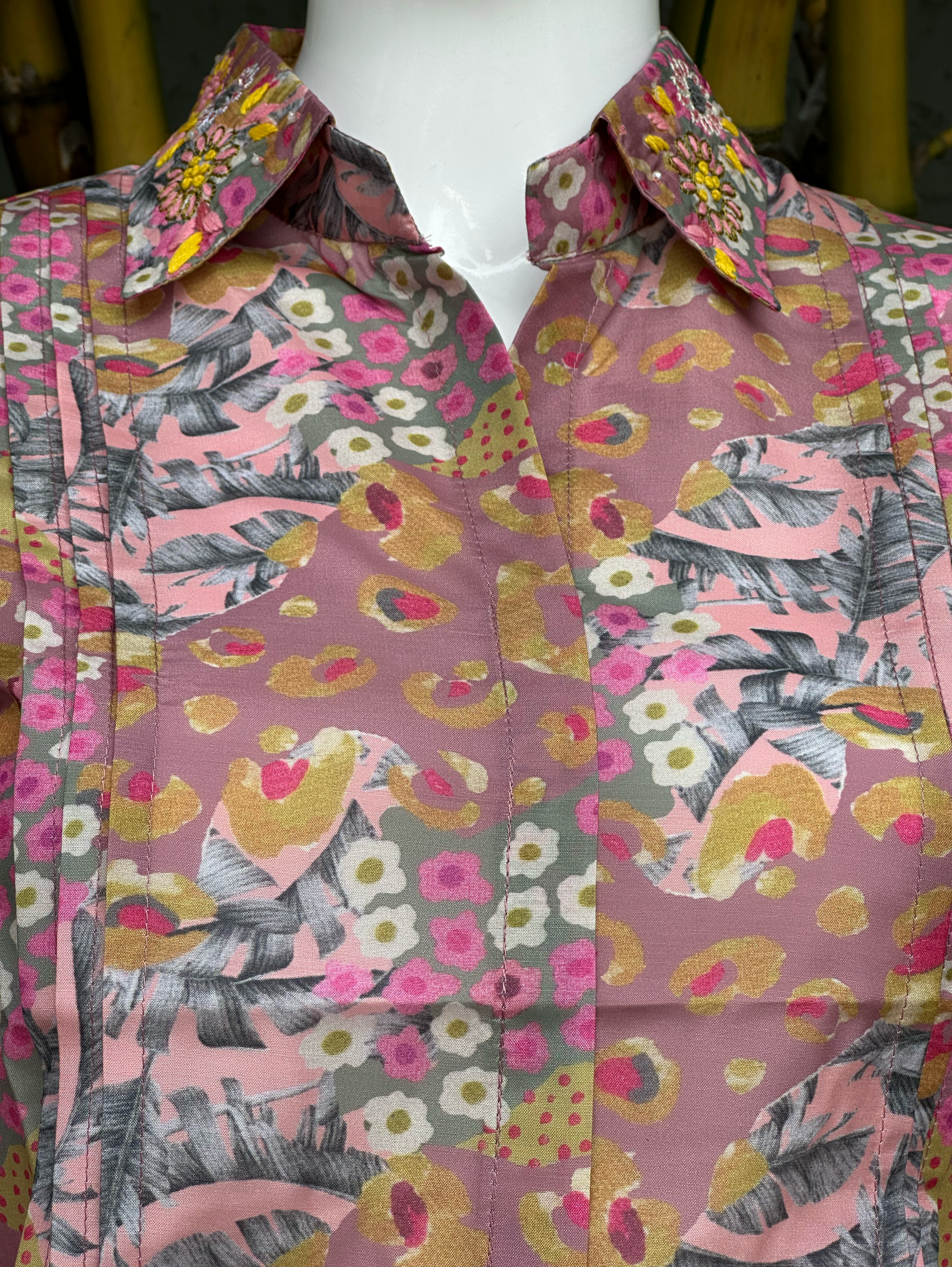 Muslin Coords with Georgette Palazzo - Pink