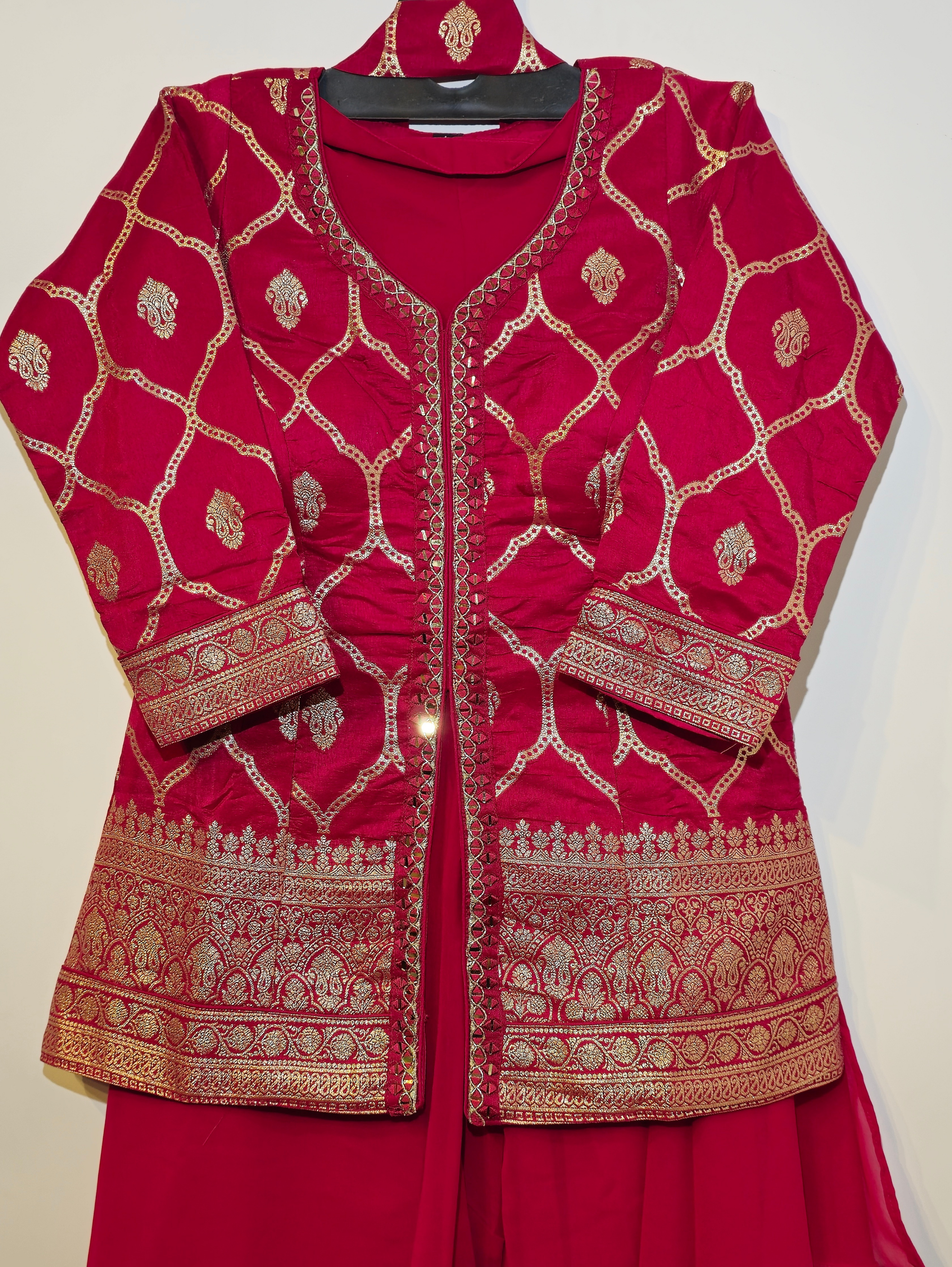 Image of Georgette Silk Traditional 3 Piece