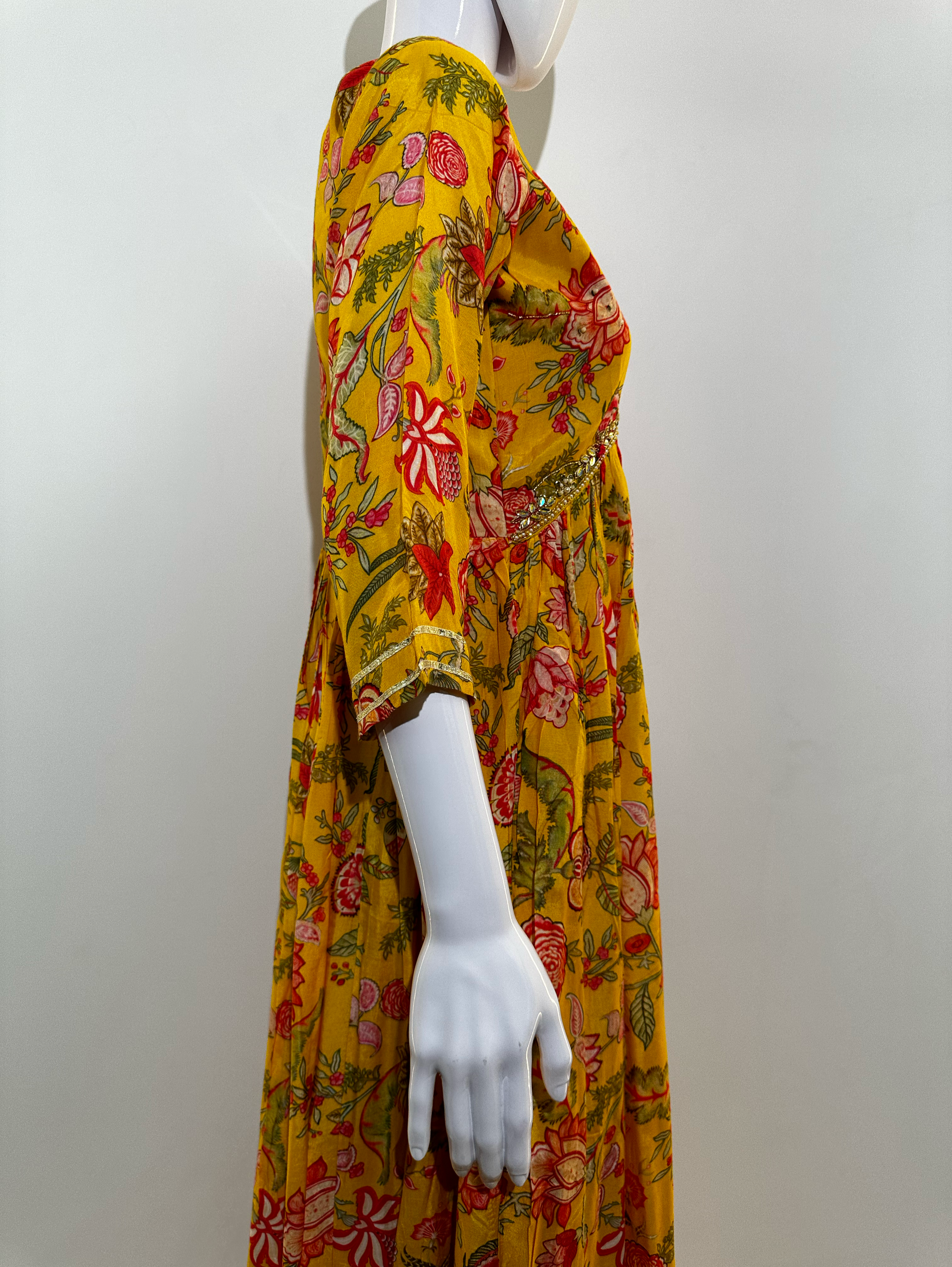 Muslin Alia Cut Gown - 1 Piece